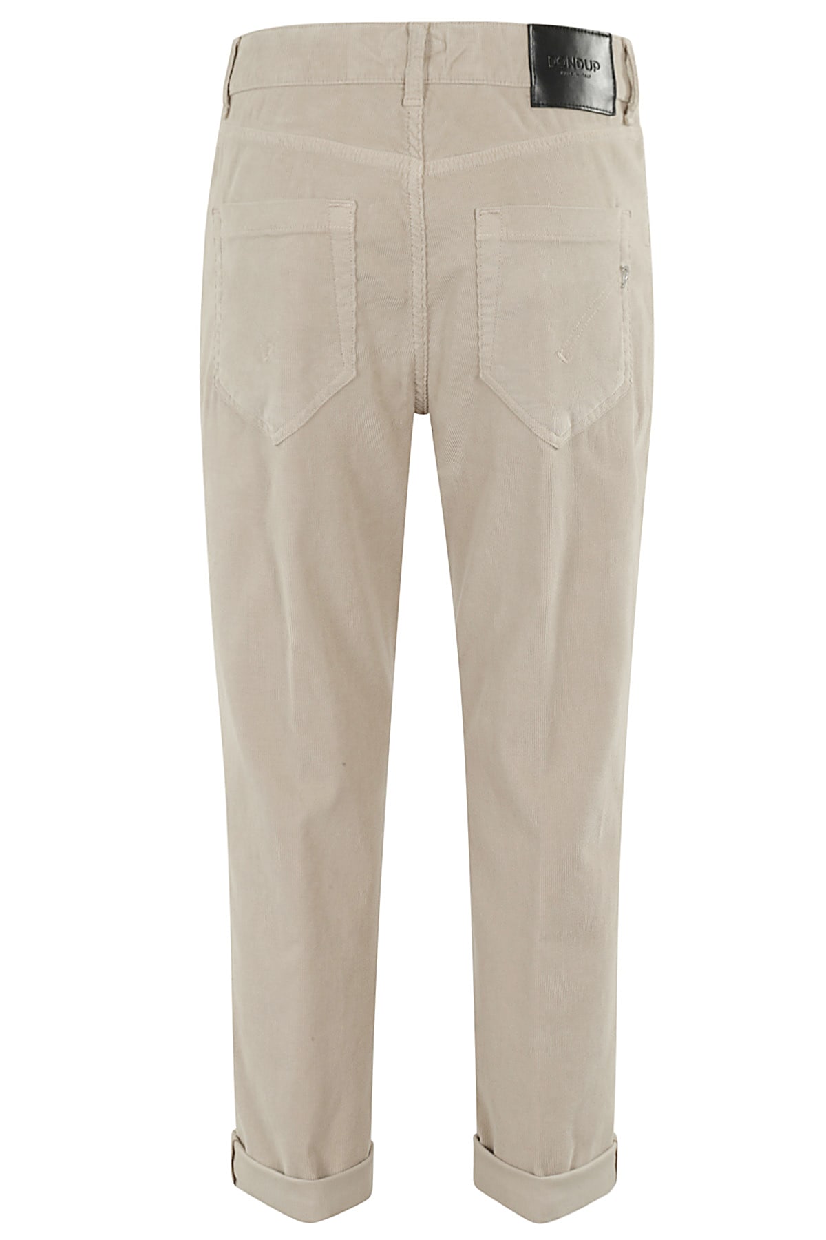 Dondup Trousers Featuring Bottom Cuffs And 5 Pockets In Nude