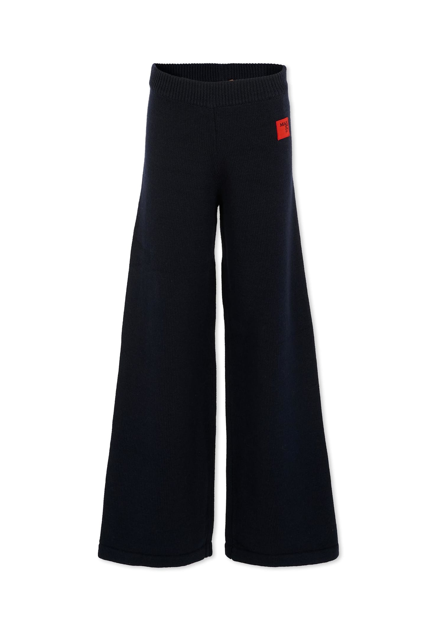 Max&amp;co. Blue Trousers For Girl With Logo In Blue