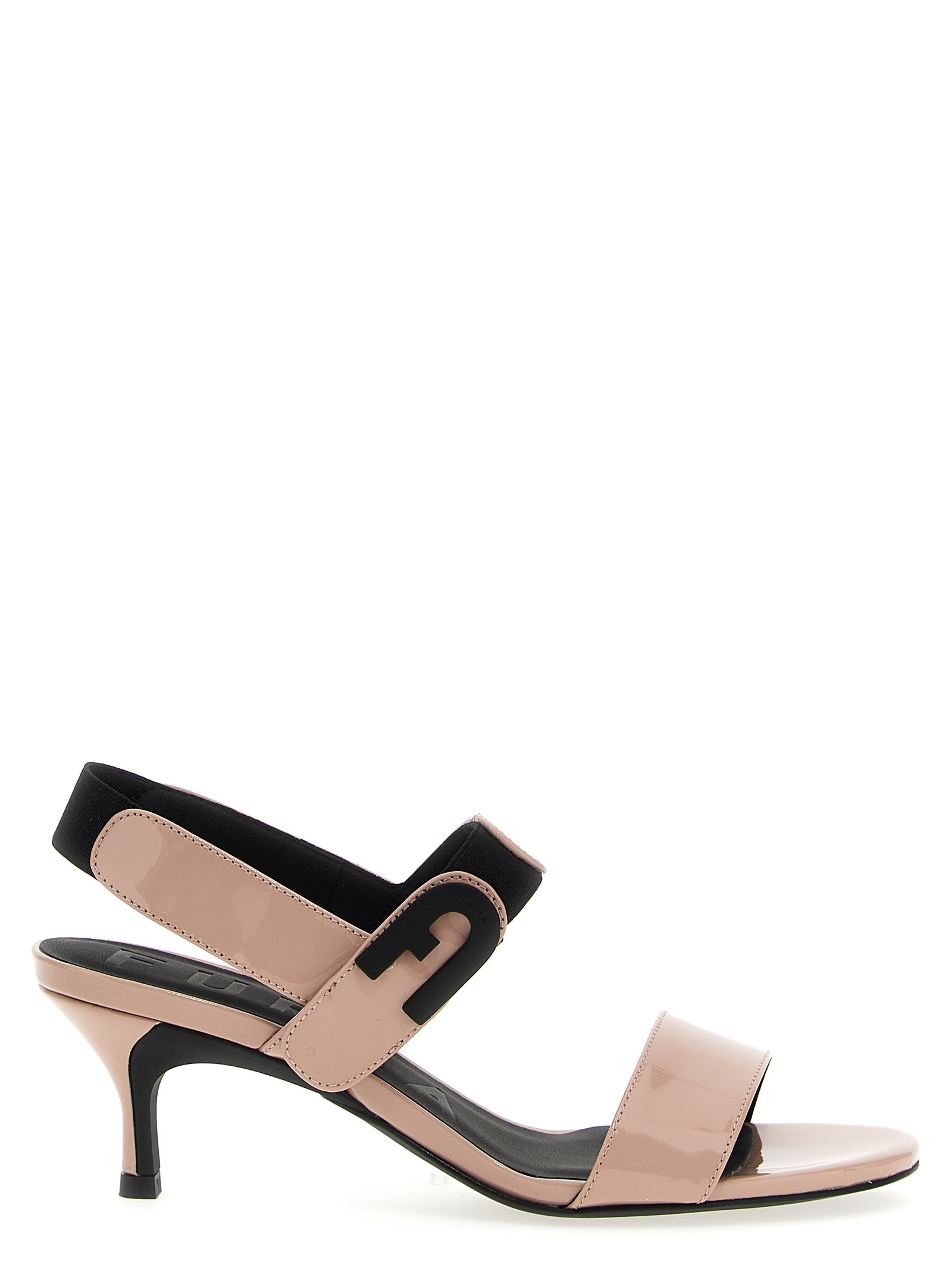 Shop Furla Sign Sandals In Pink