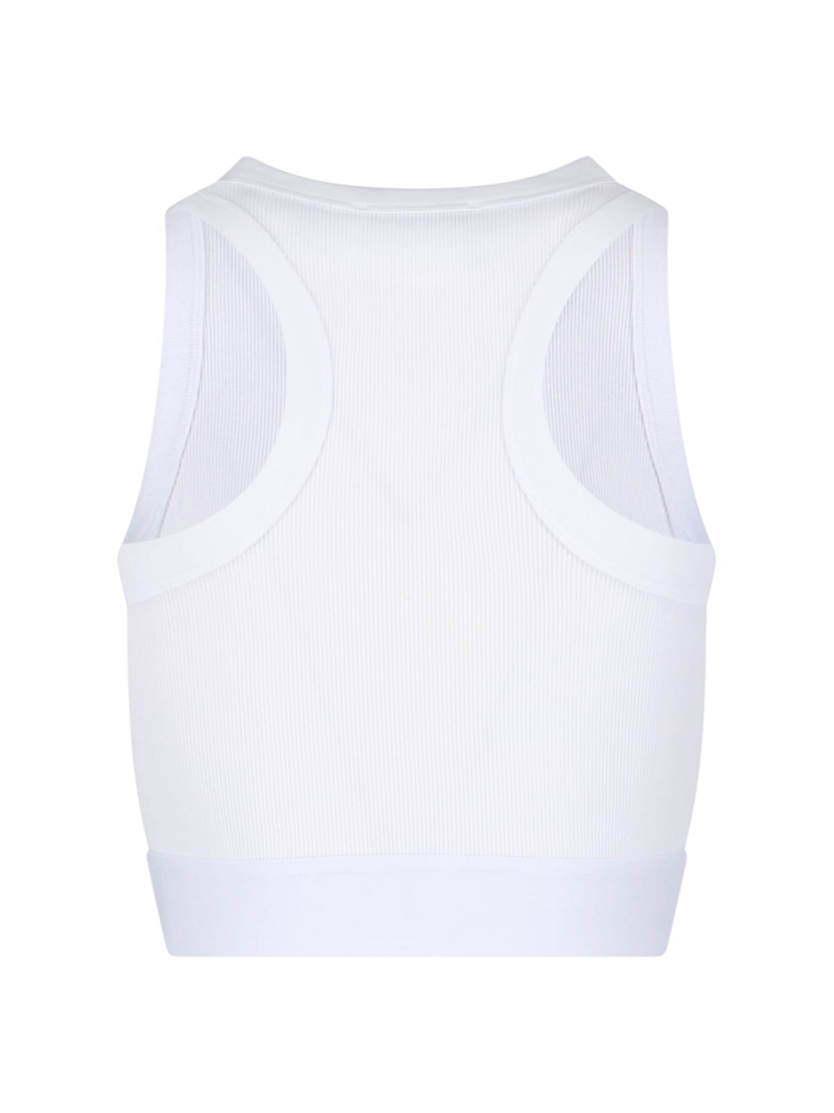 Givenchy Cropped Tank Top In Cotton With Band Clothing In White