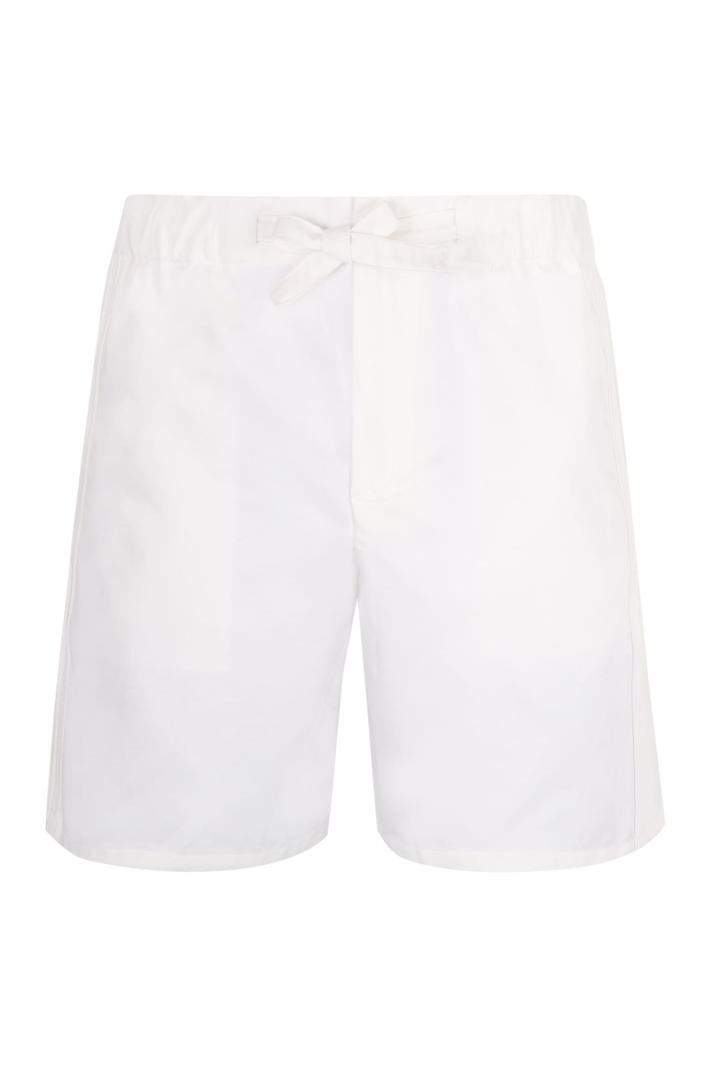 Kenzo Cotton Bermuda Shorts In White
