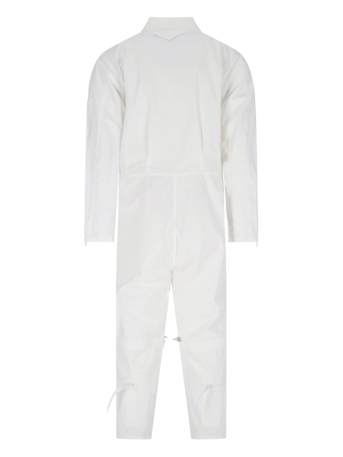 Prada Tuta In Cotone Bianco Uomo In White