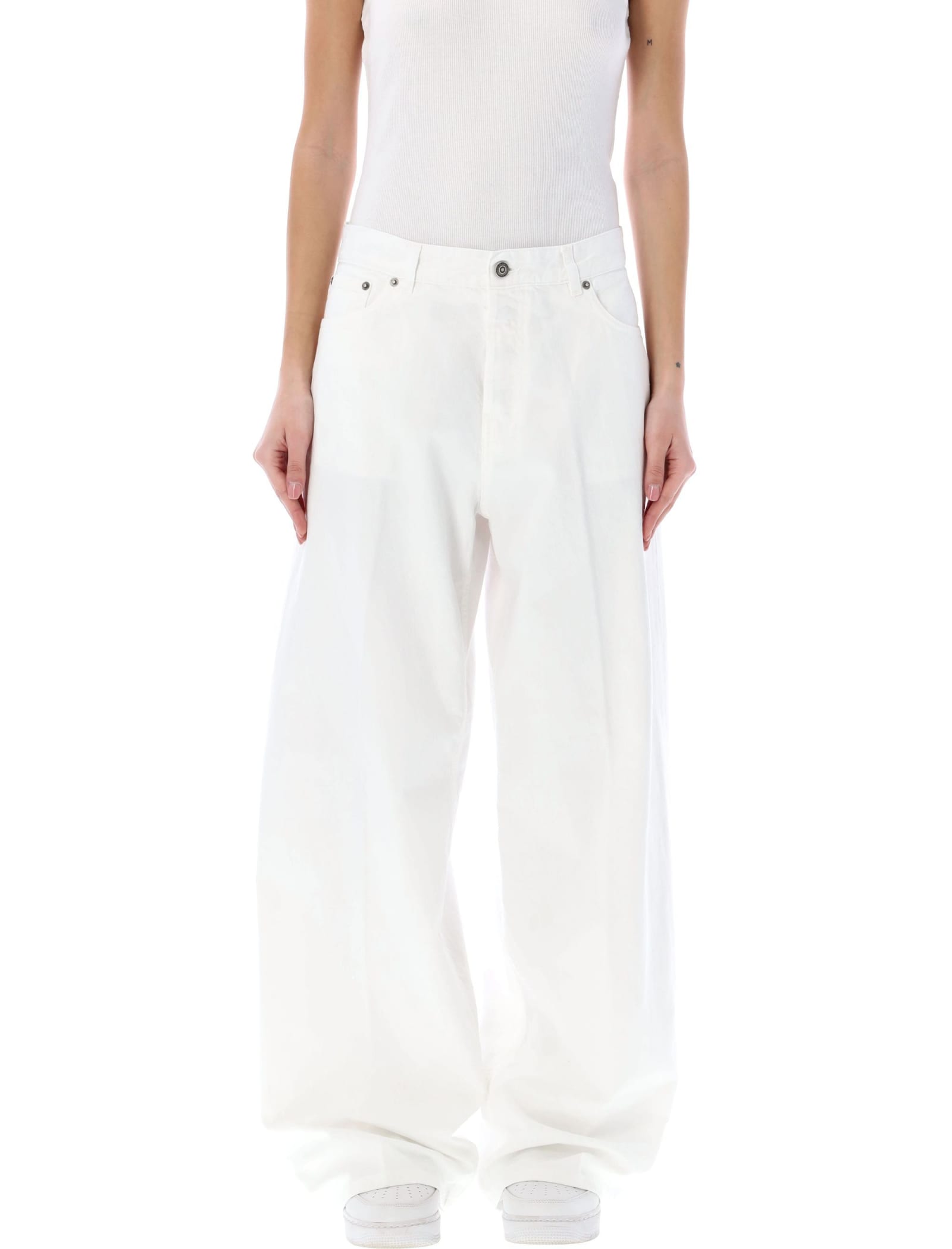 Shop Haikure Bethany Twill Pants In Off White