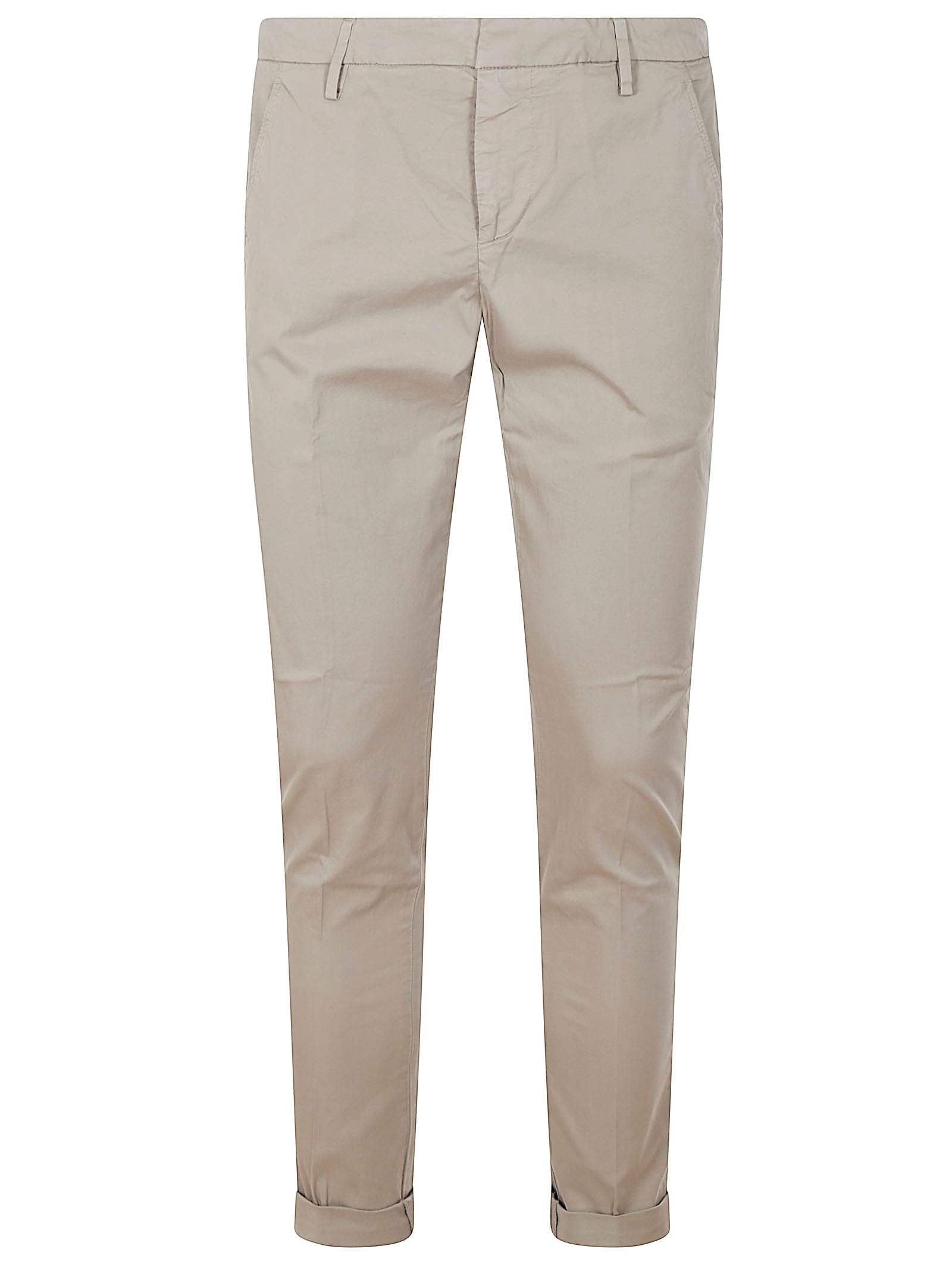 Dondup Men's Gaubert - Slim-fit Gabardine Trousers In Neutral