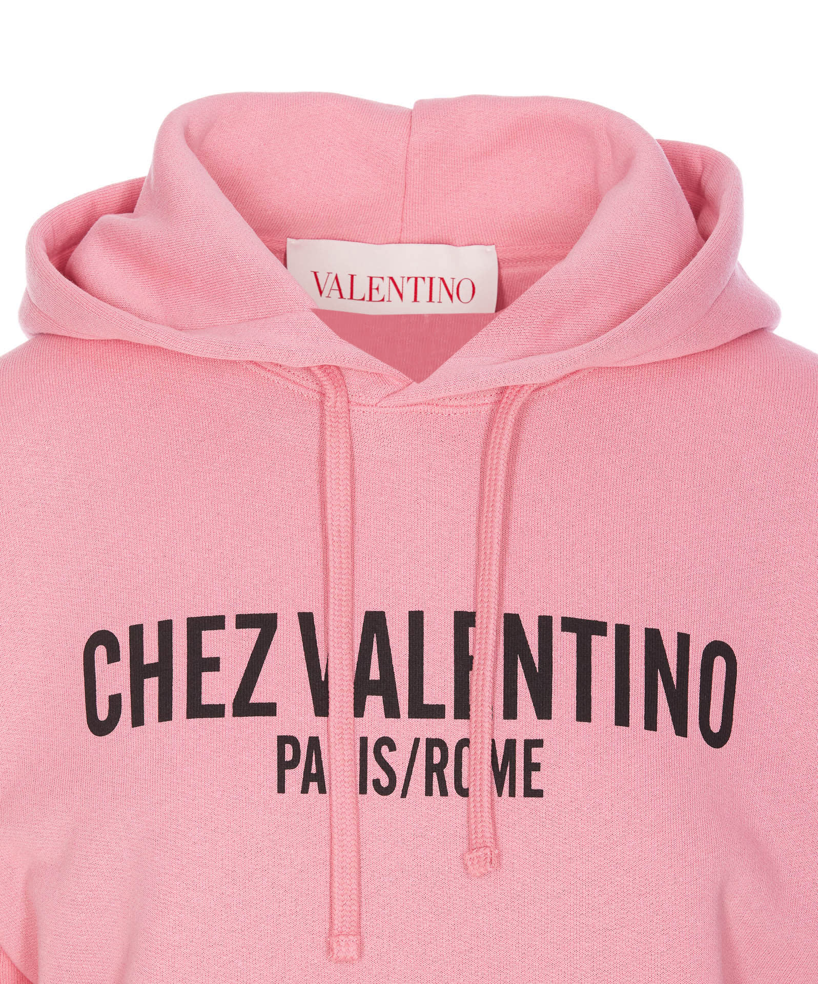 Shop Valentino Chez  Print Hoodie In Pink