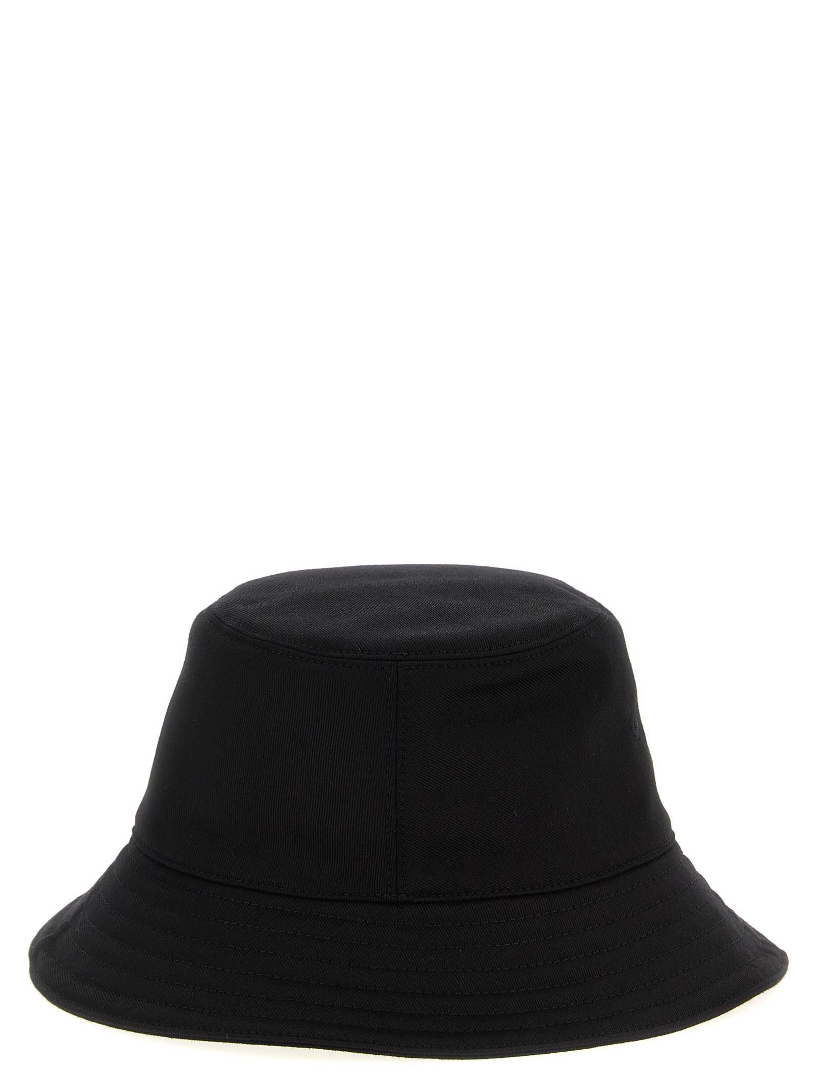 Givenchy Bucket Hat With Logo Embroidery And Wide Brim In Black