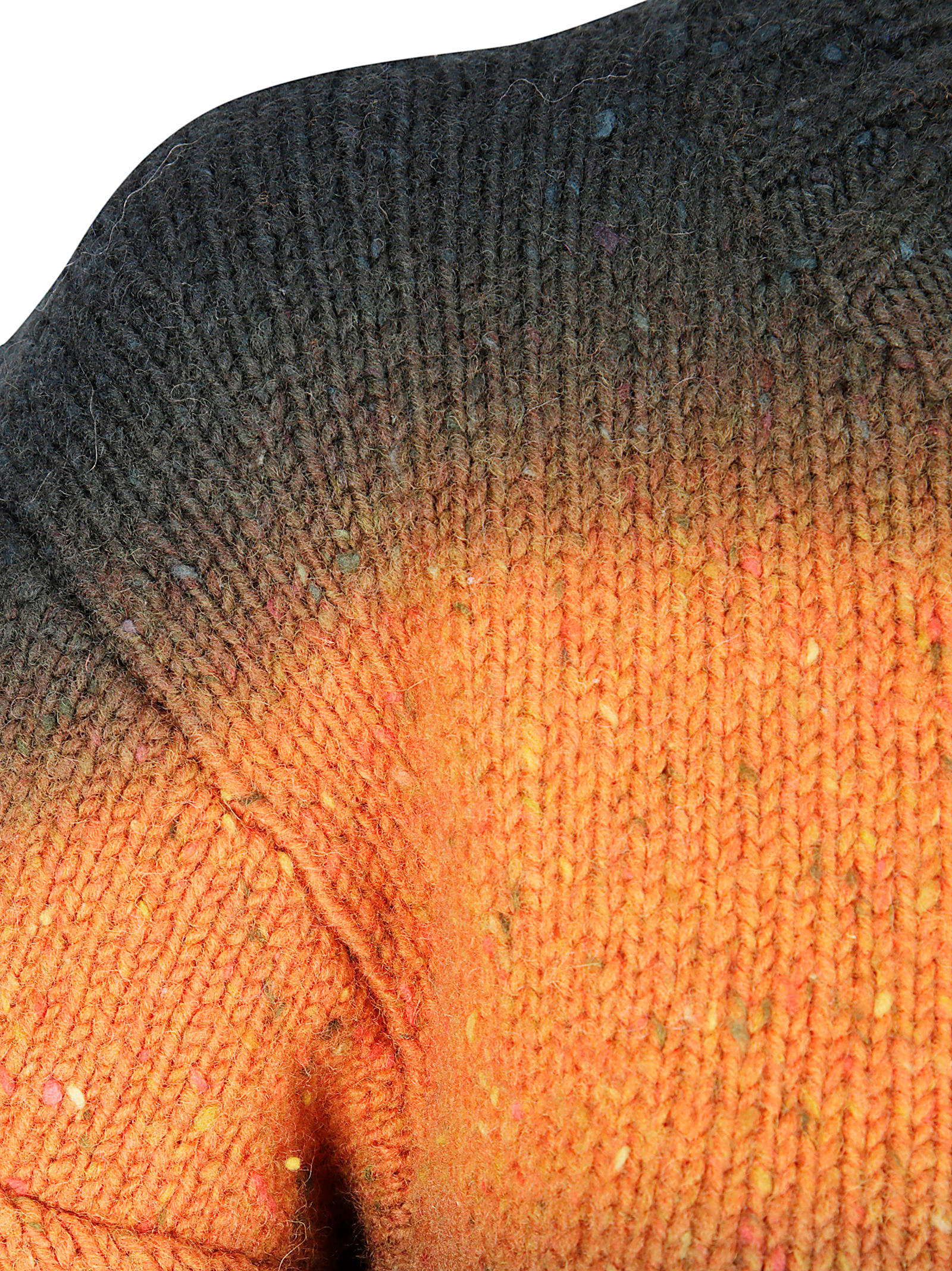 Sacai Garment Dye Wool Knit Pullover In Multi
