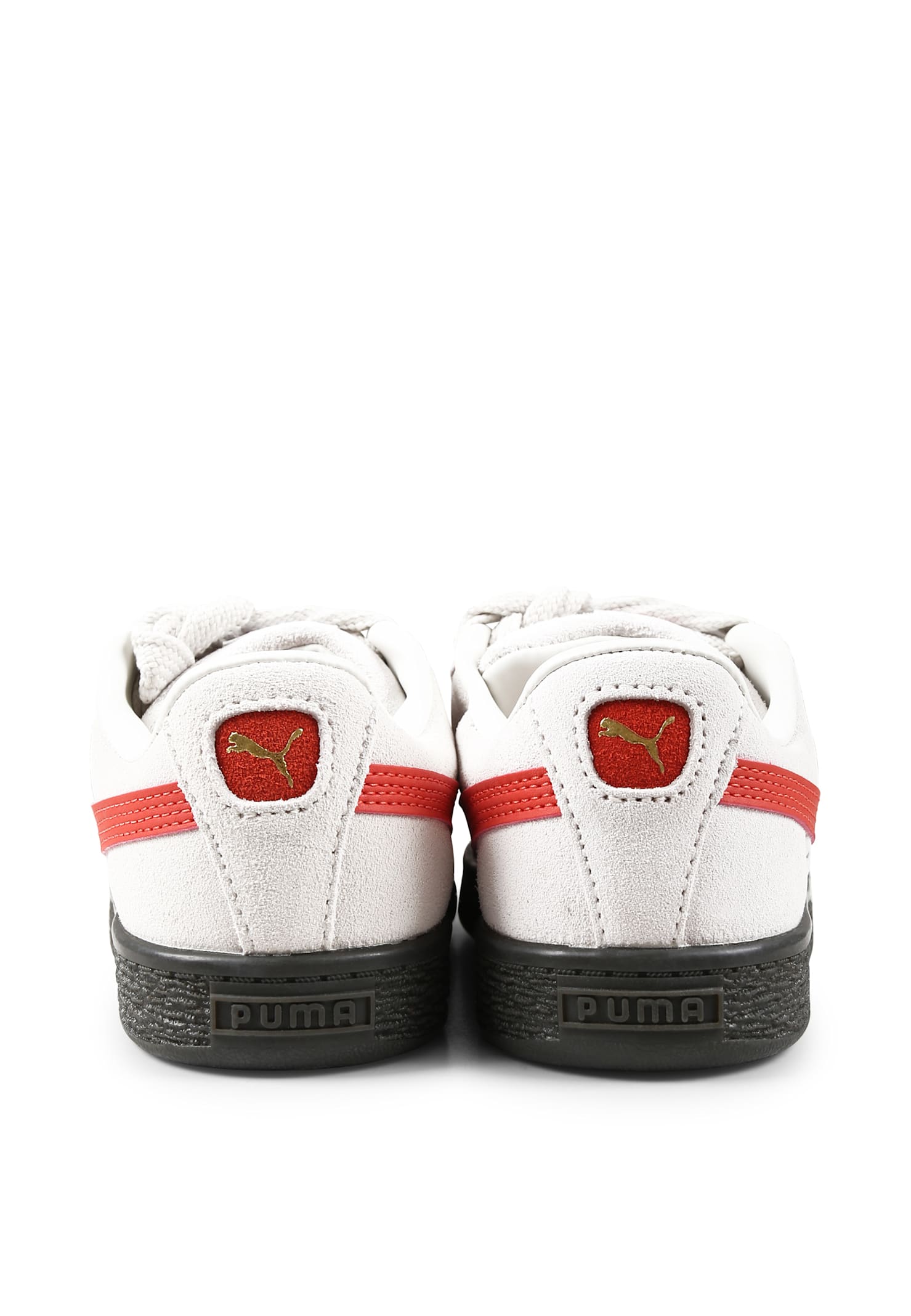 Puma Grey Sneakers For Kids In Gray