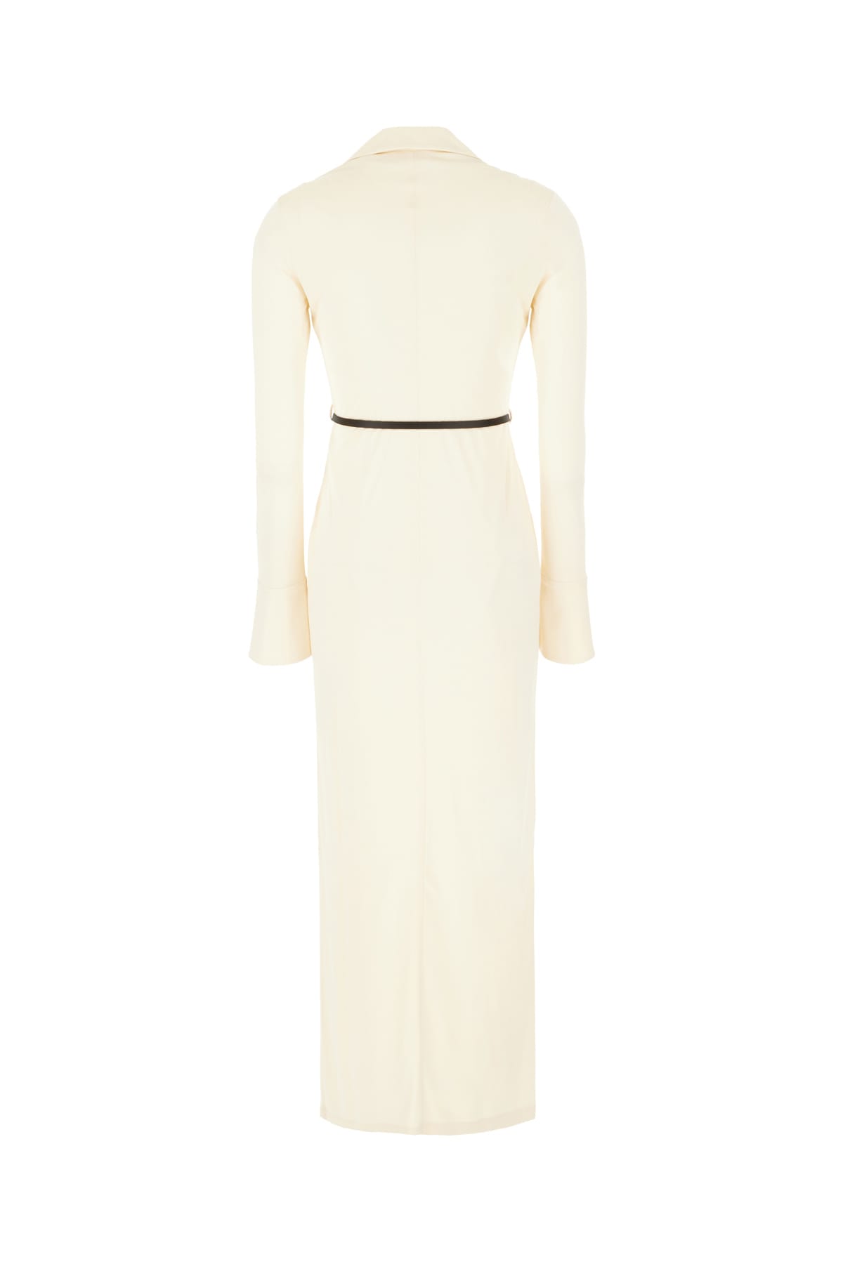 Shop Givenchy Ivory Viscose Shirt Dress In Avorio