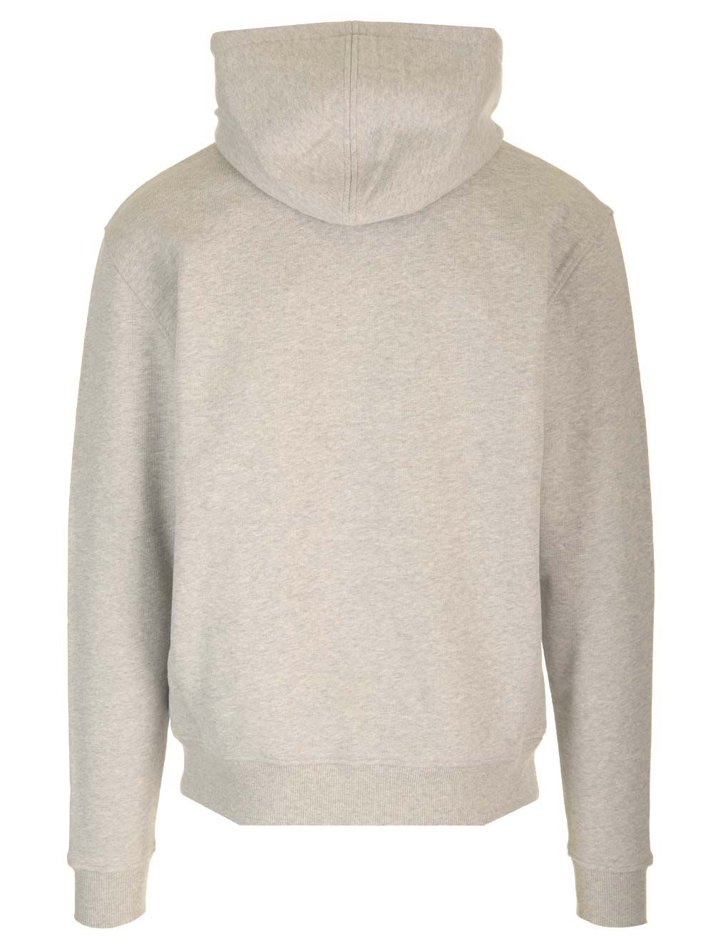 Shop Ami Alexandre Mattiussi Ami Paris Hoodie In Grey