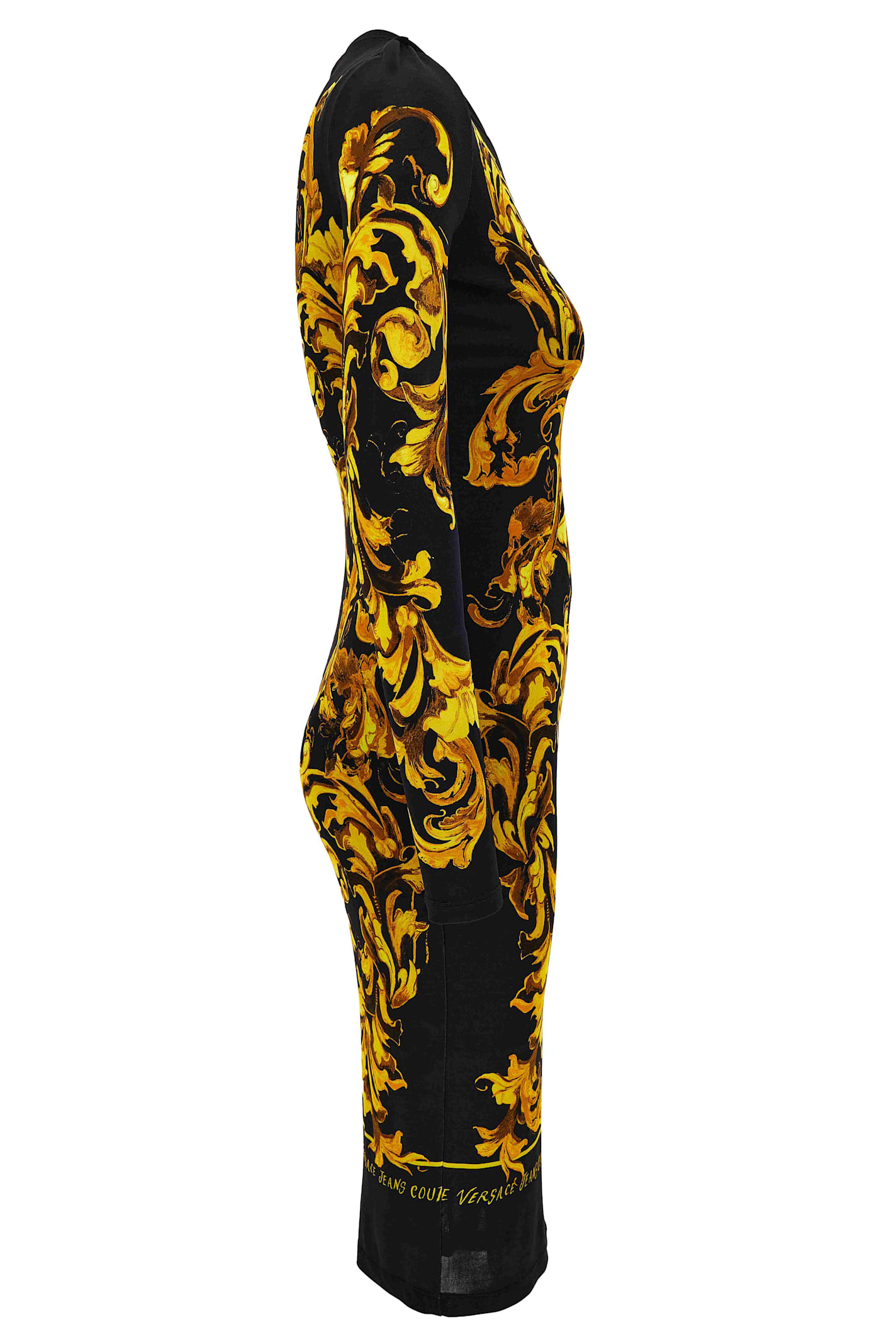 Versace Jeans Couture Long Dress In Multi