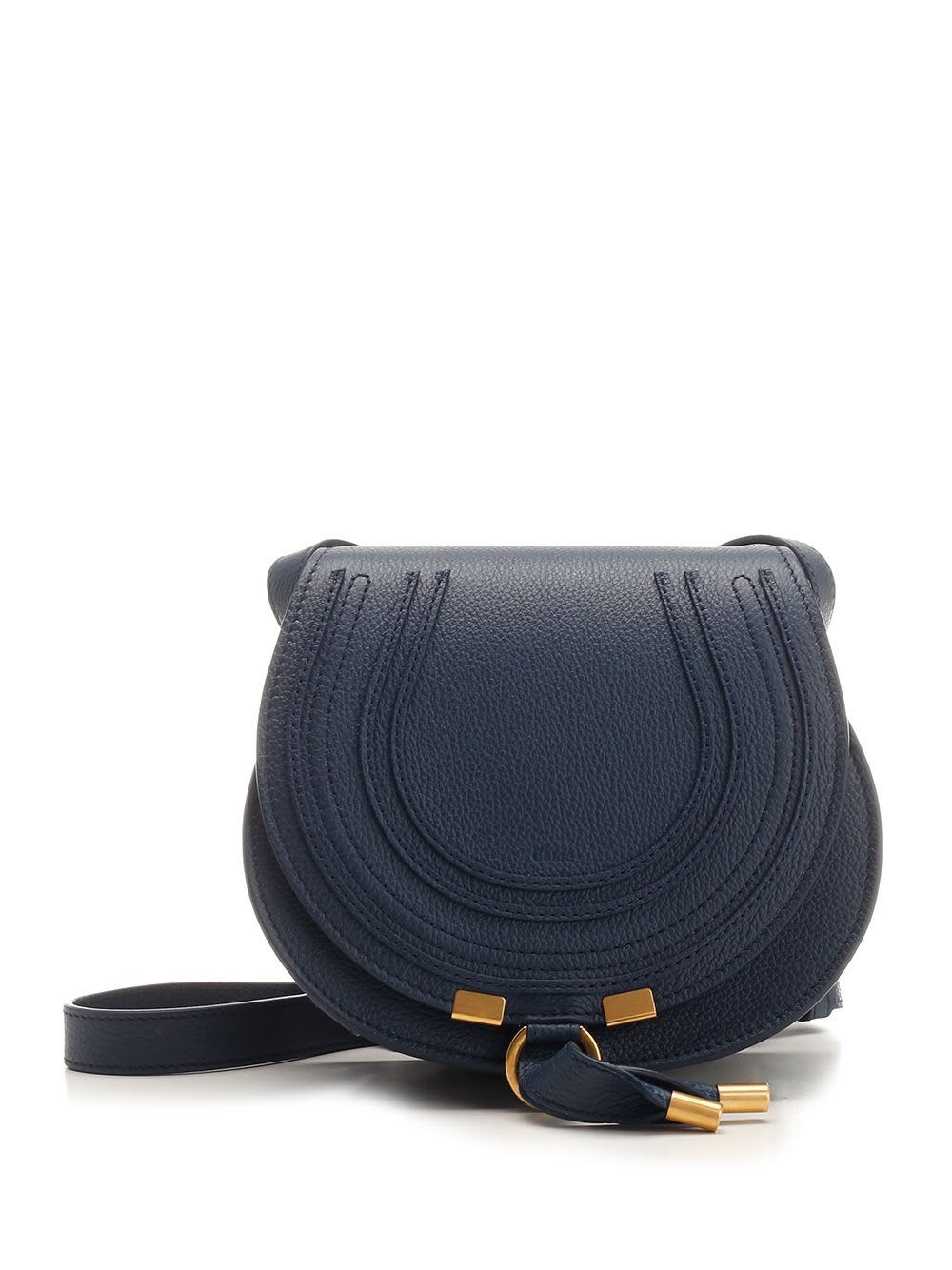 Shop Chloé Marcie Shoulder Bag In Blue