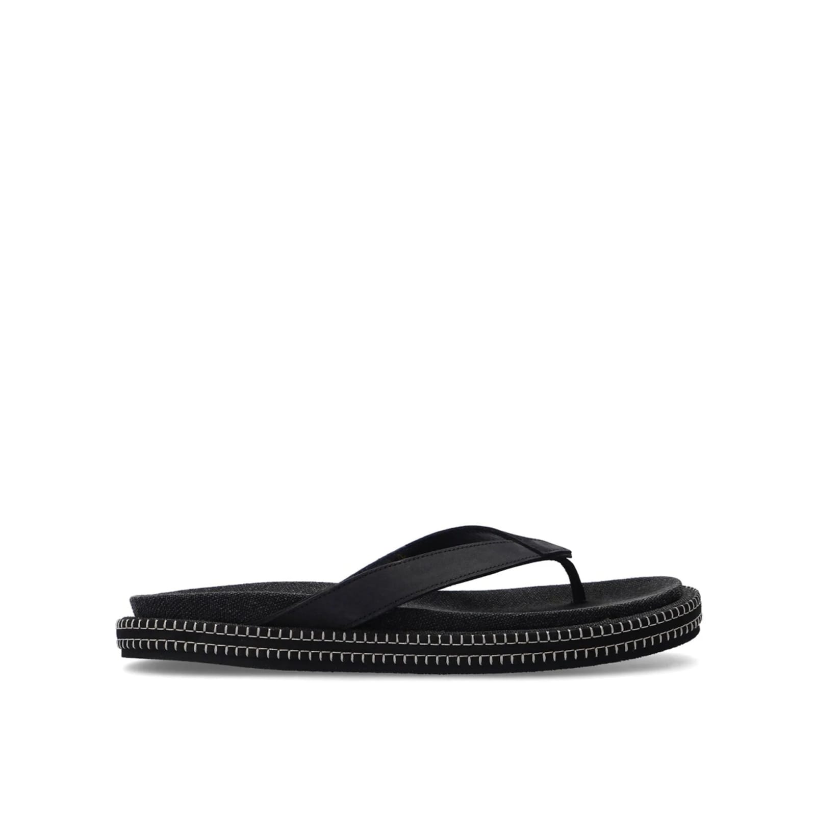 Shop Jacquemus Flip Flop Slidesport In Black