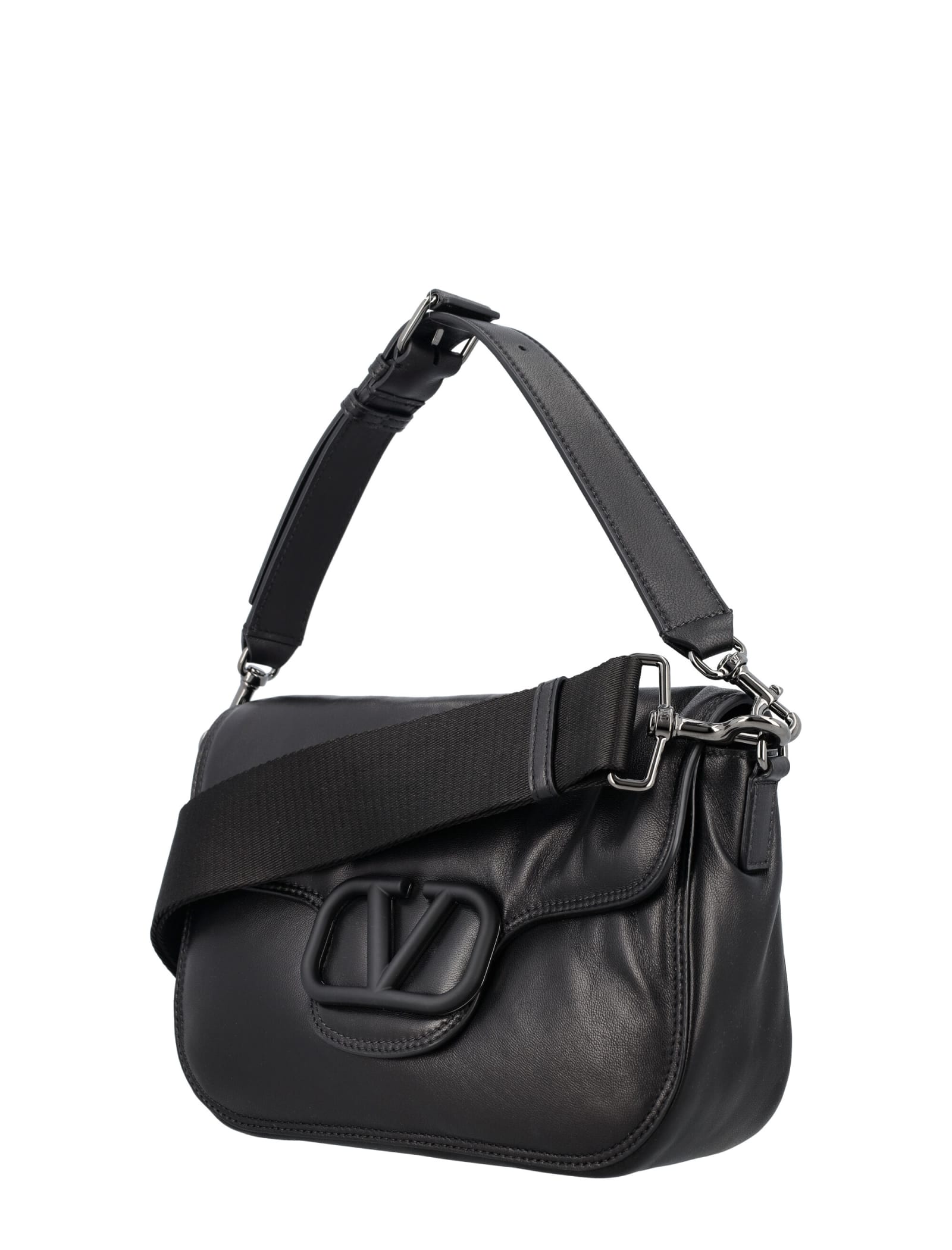 Shop Valentino All Time Shoulder Bag In Nero