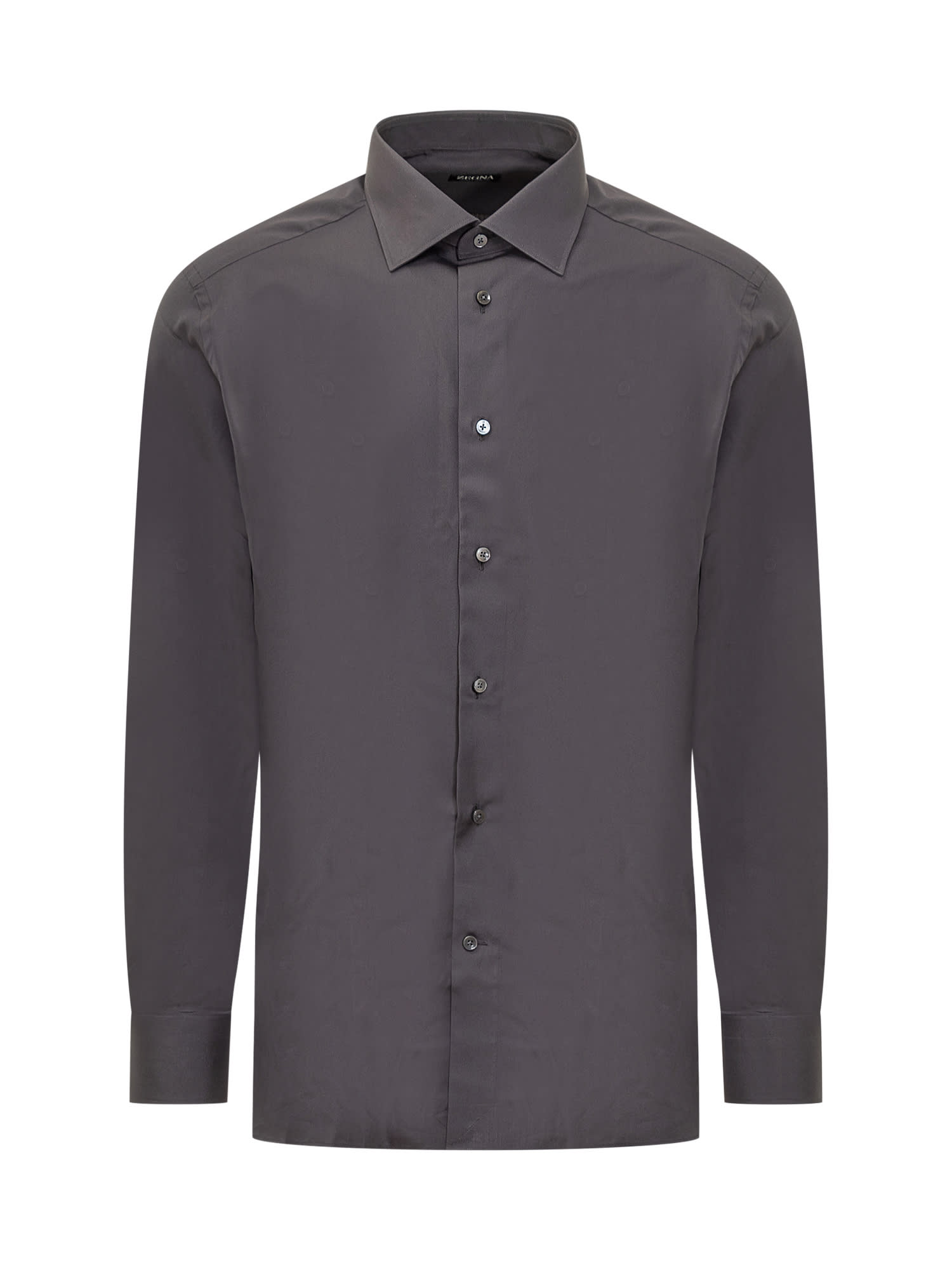 Shop Zegna Trofeo Shirt In Dark Grey