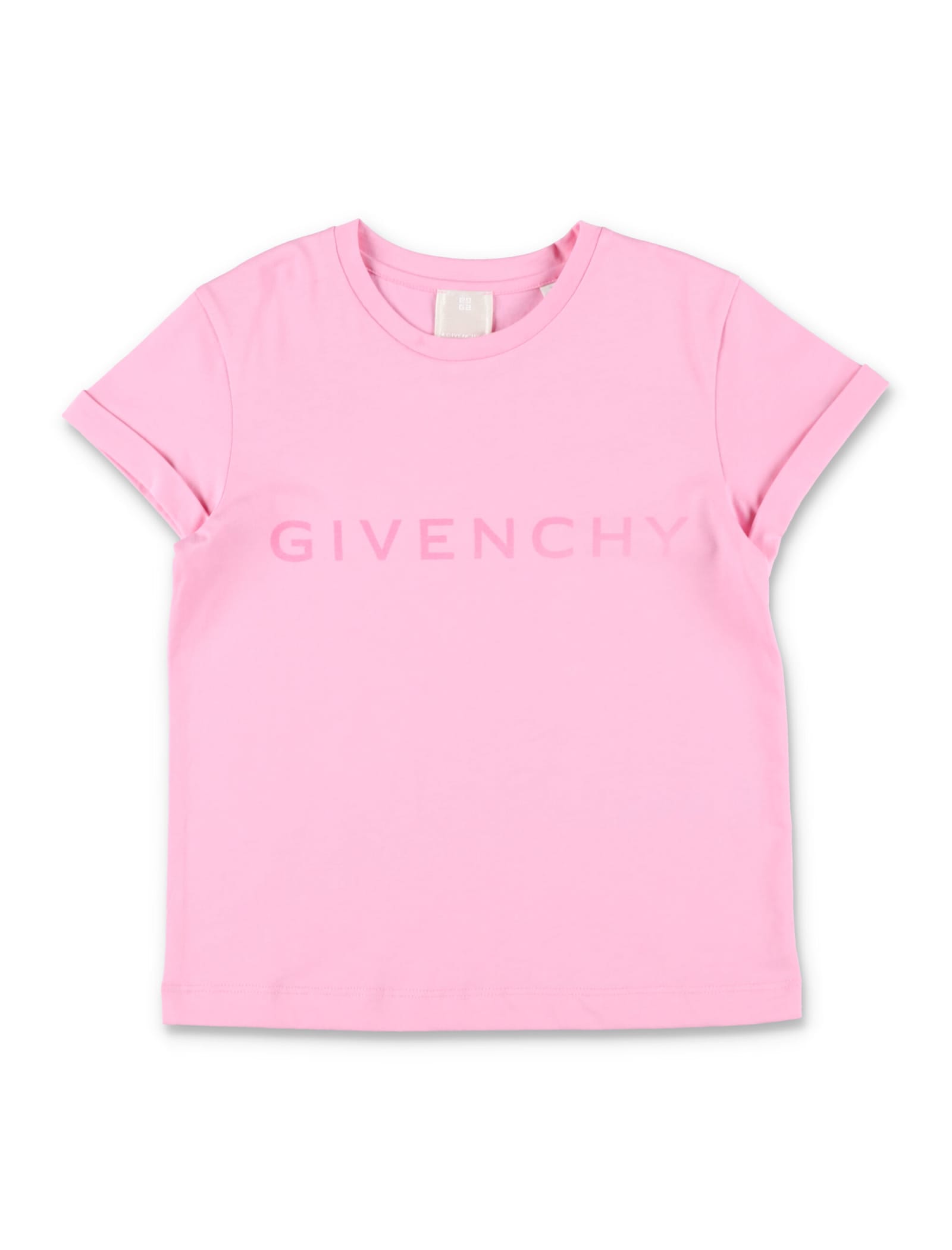Shop Givenchy Logo T-shirt In Rose