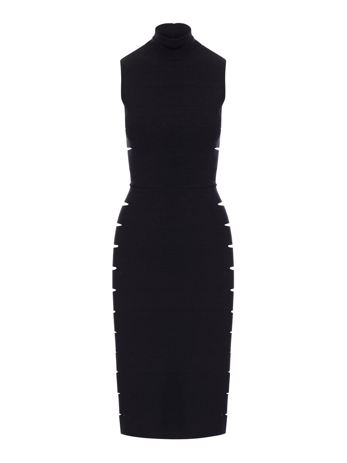 alaia band knitted dress