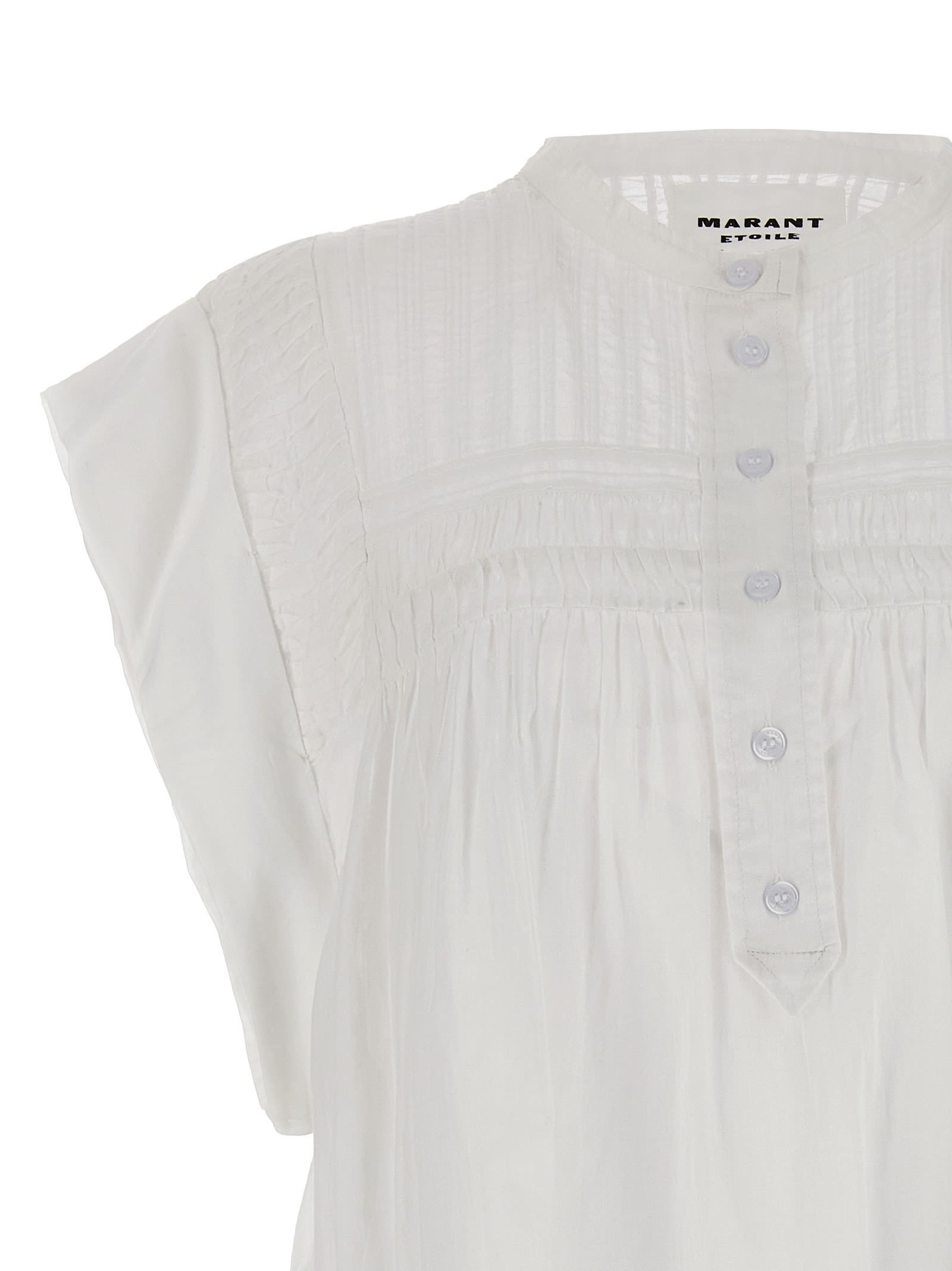 Shop Marant Etoile Leazali Midi Dress In White