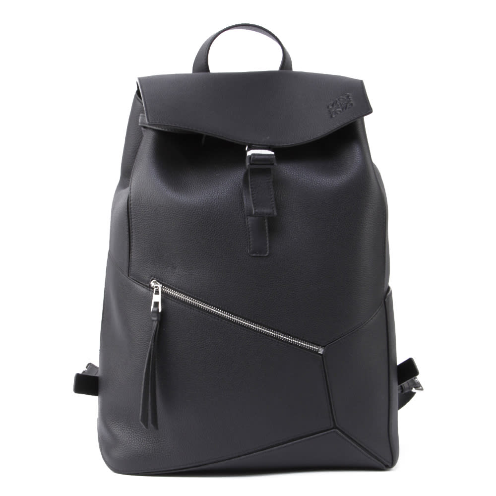 Loewe Puzzle Backpack In Grained Calfskin In Black | ModeSens