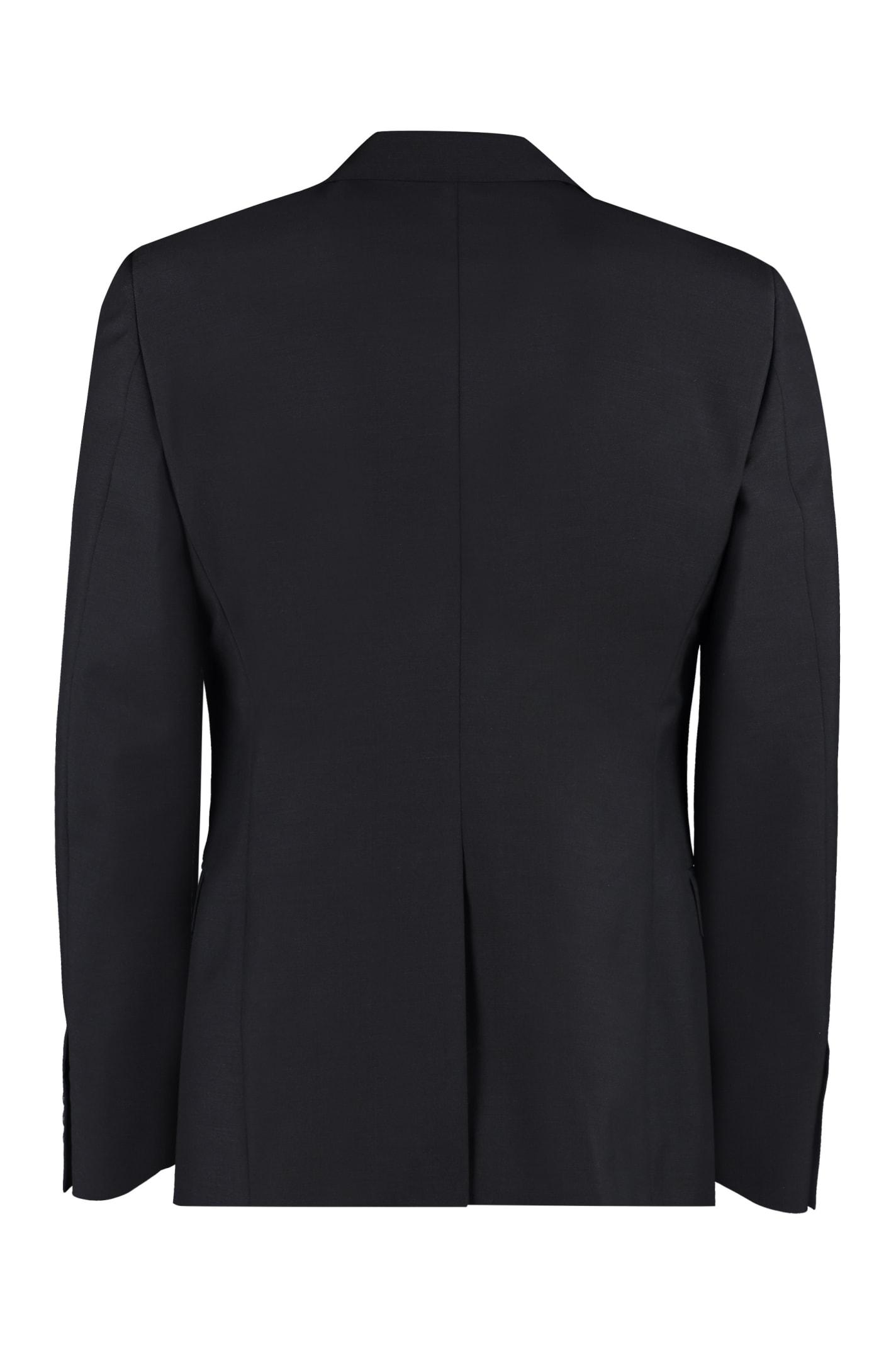 Shop Alexander Mcqueen Single-breasted Two-button Jacket In Black