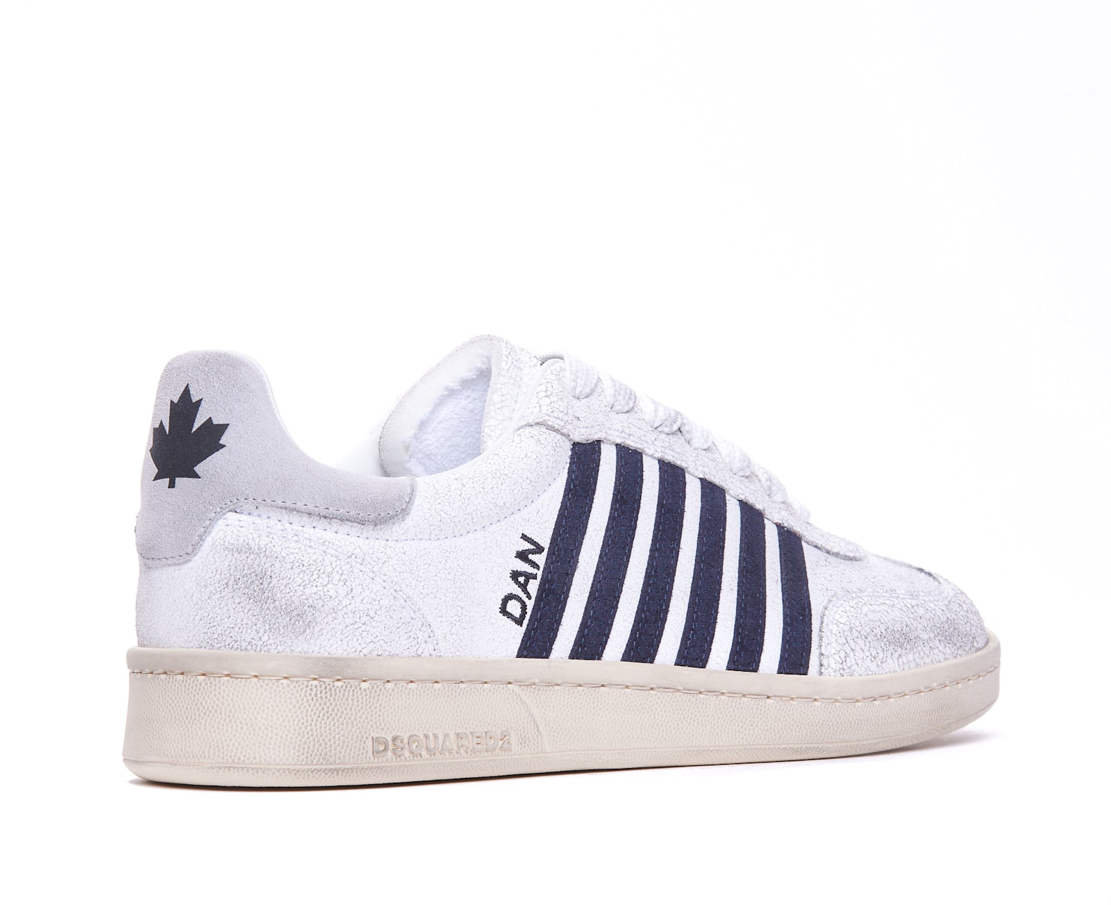 Shop Dsquared2 Boxer Sneakers In White