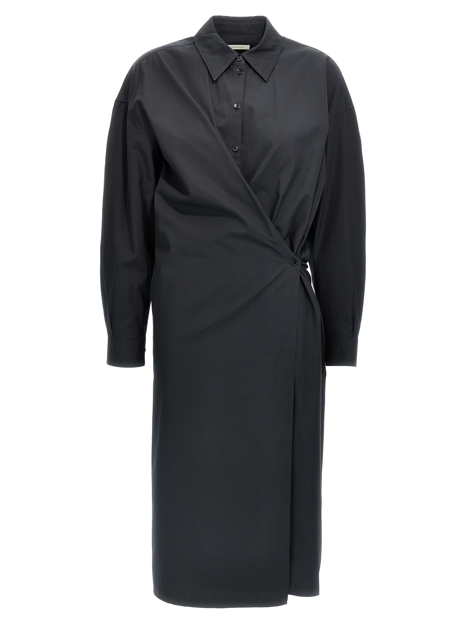 Shop Lemaire Twisted Dress In Black