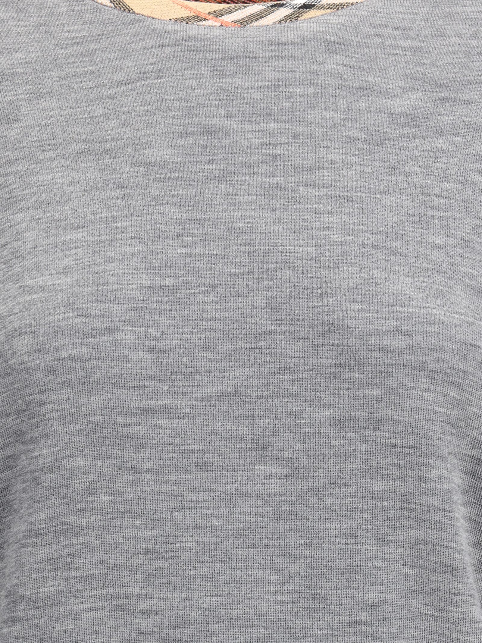 Burberry Women Knit Roundneck In Gray