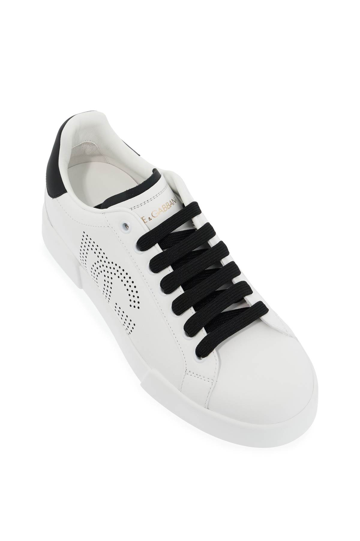 Shop Dolce & Gabbana Portofino Leather Nappa In Bianco/nero (white)