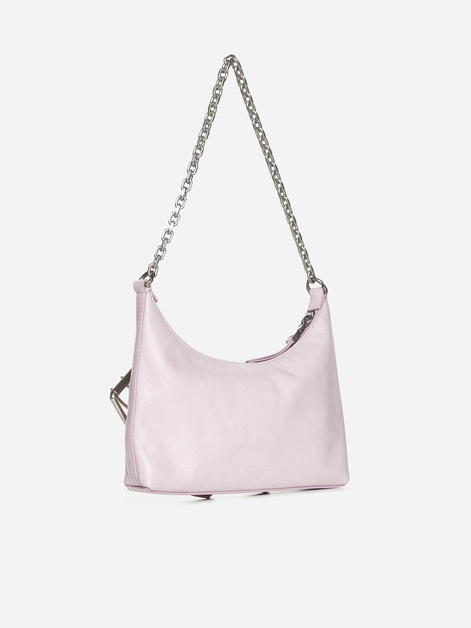 Shop Givenchy Voyou Leather Chain Bag In Rosa