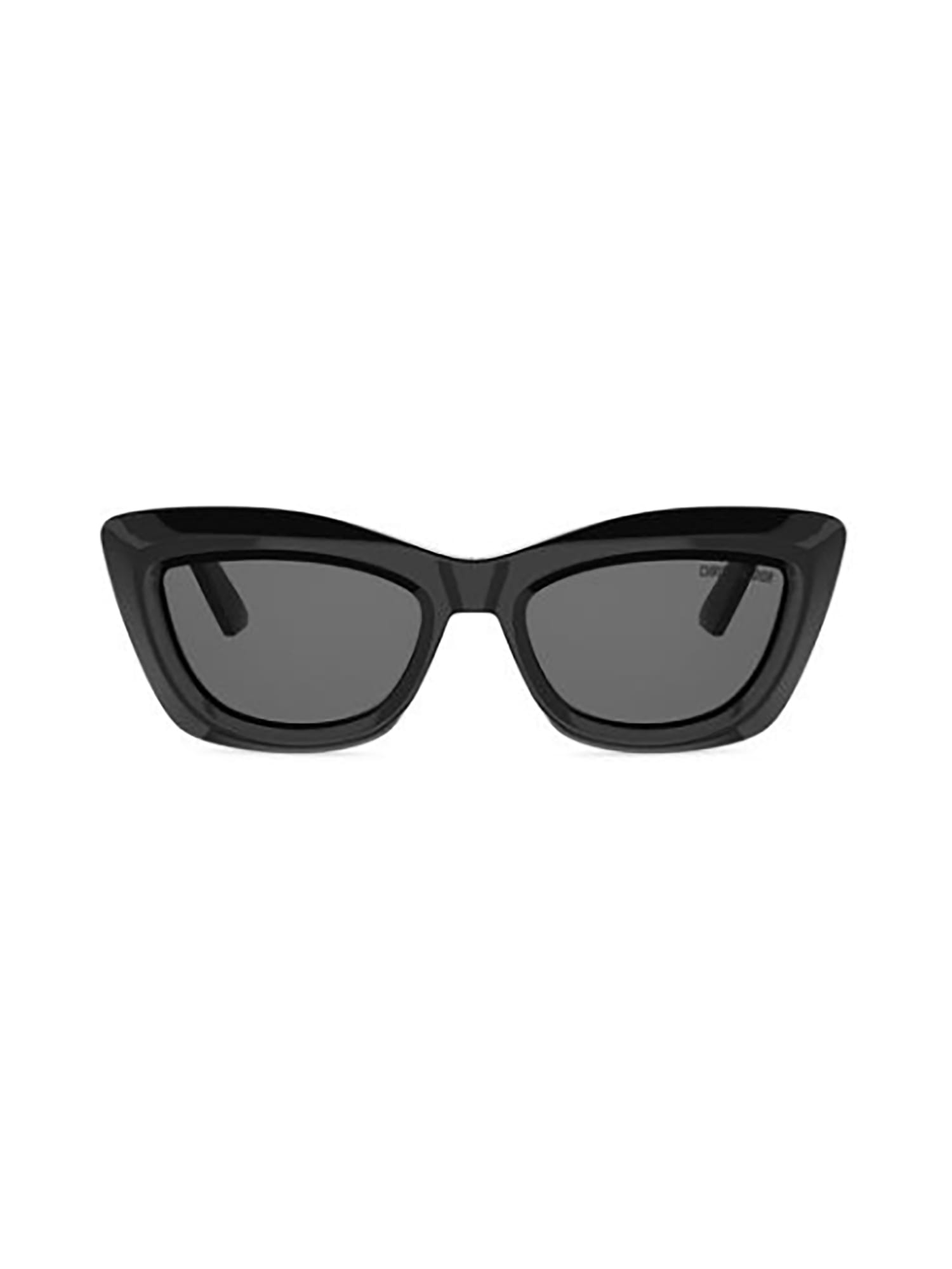 Dior Midnight B3i 54mm Cat Eye Sunglasses In Black