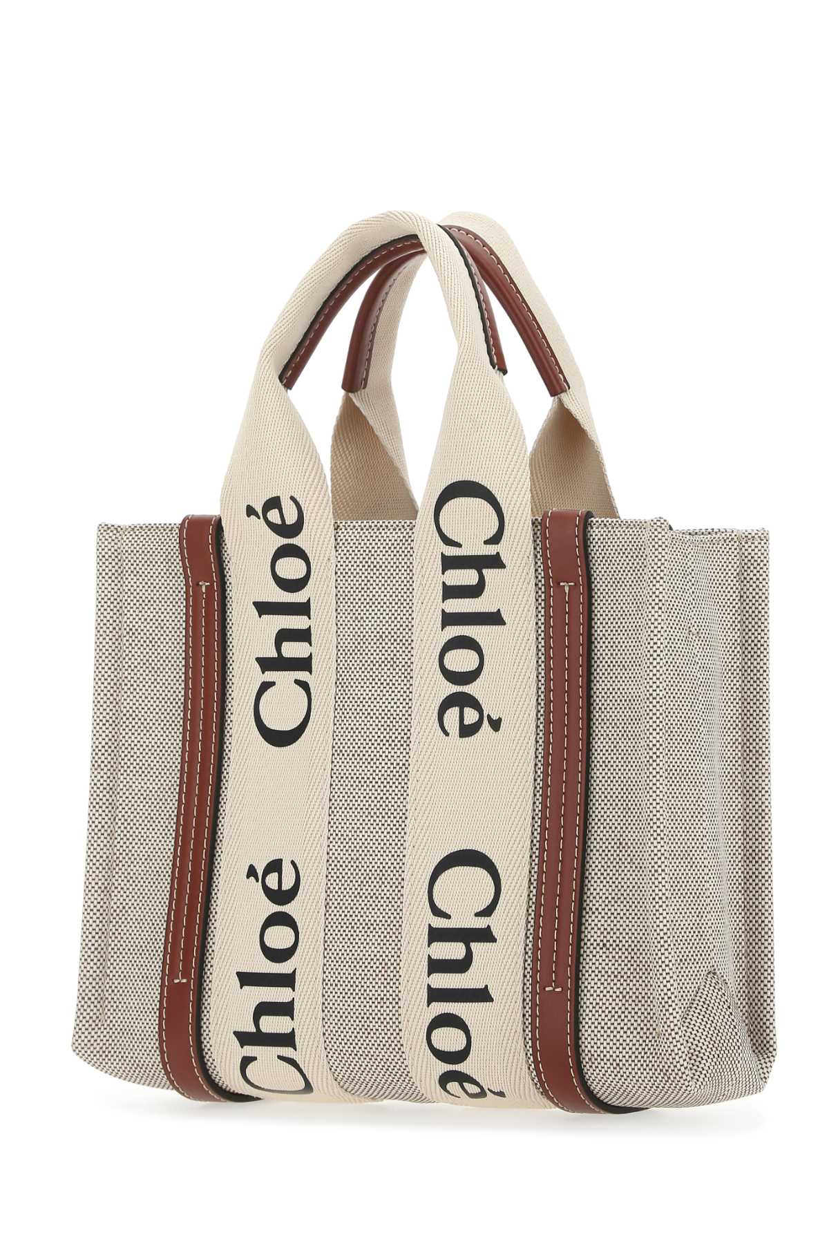 Shop Chloé Multicolor Fabric Small Woody Shopping Bag In 90u