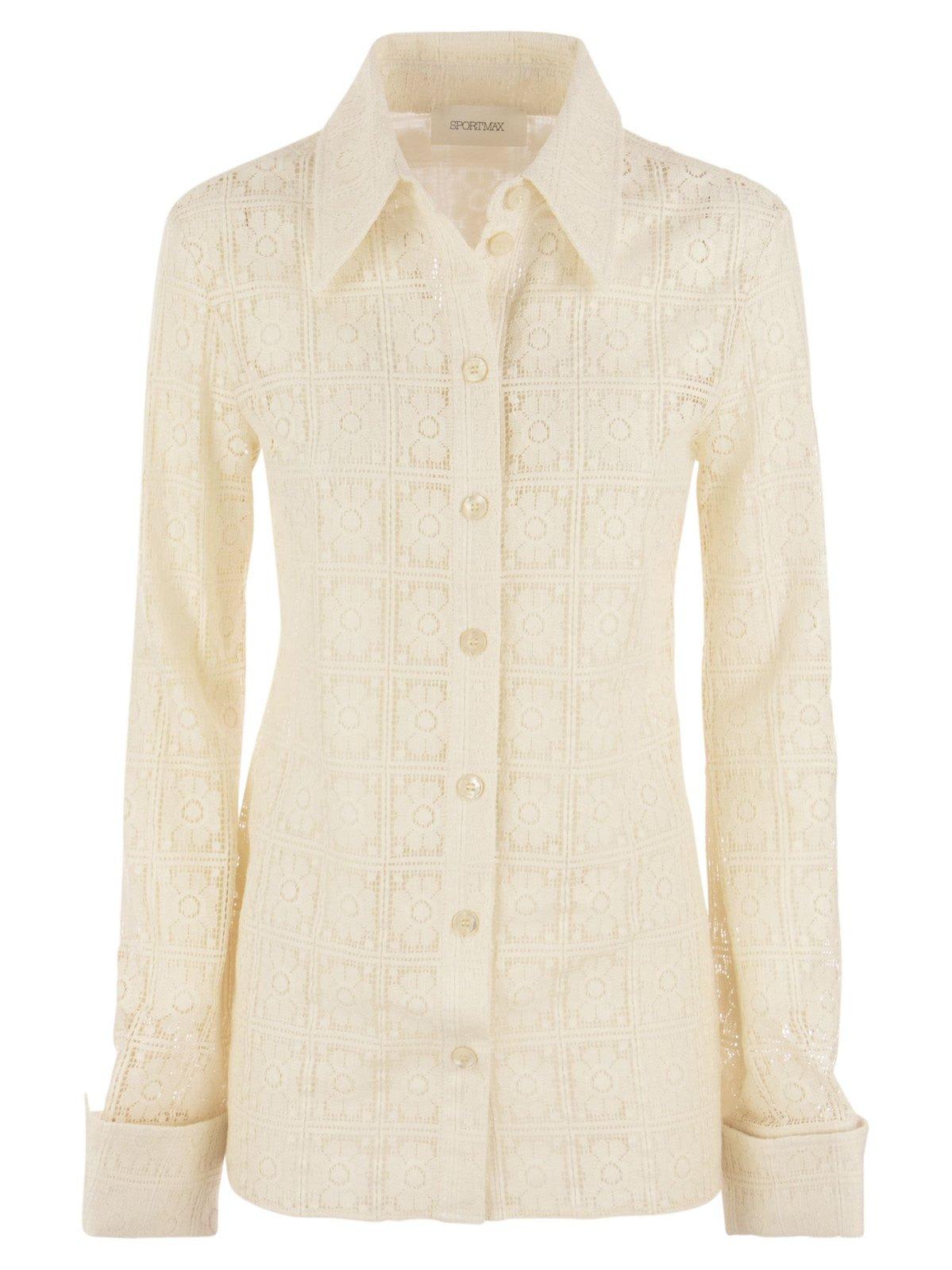 MAX MARA FLORAL PATTERN BUTTONED SHIRT