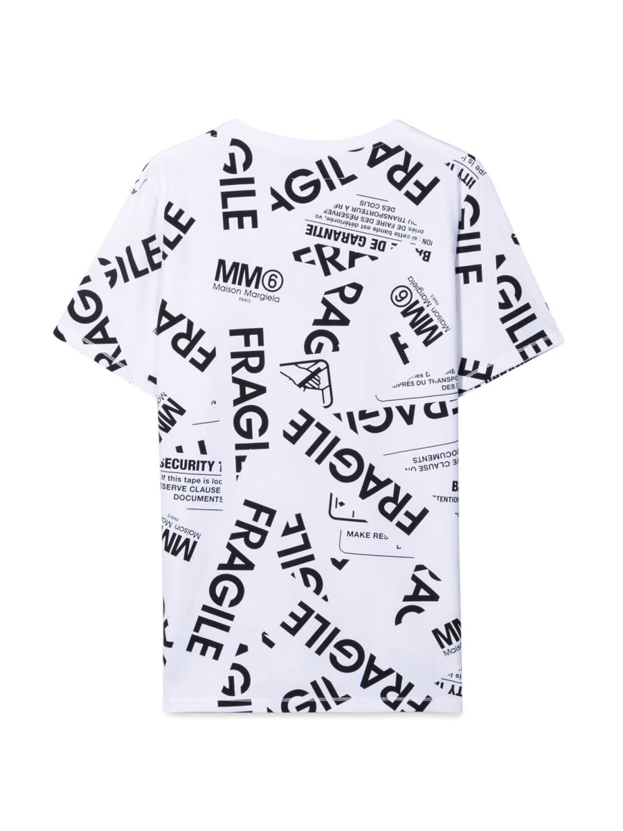Mm6 Maison Margiela T-shirt In White