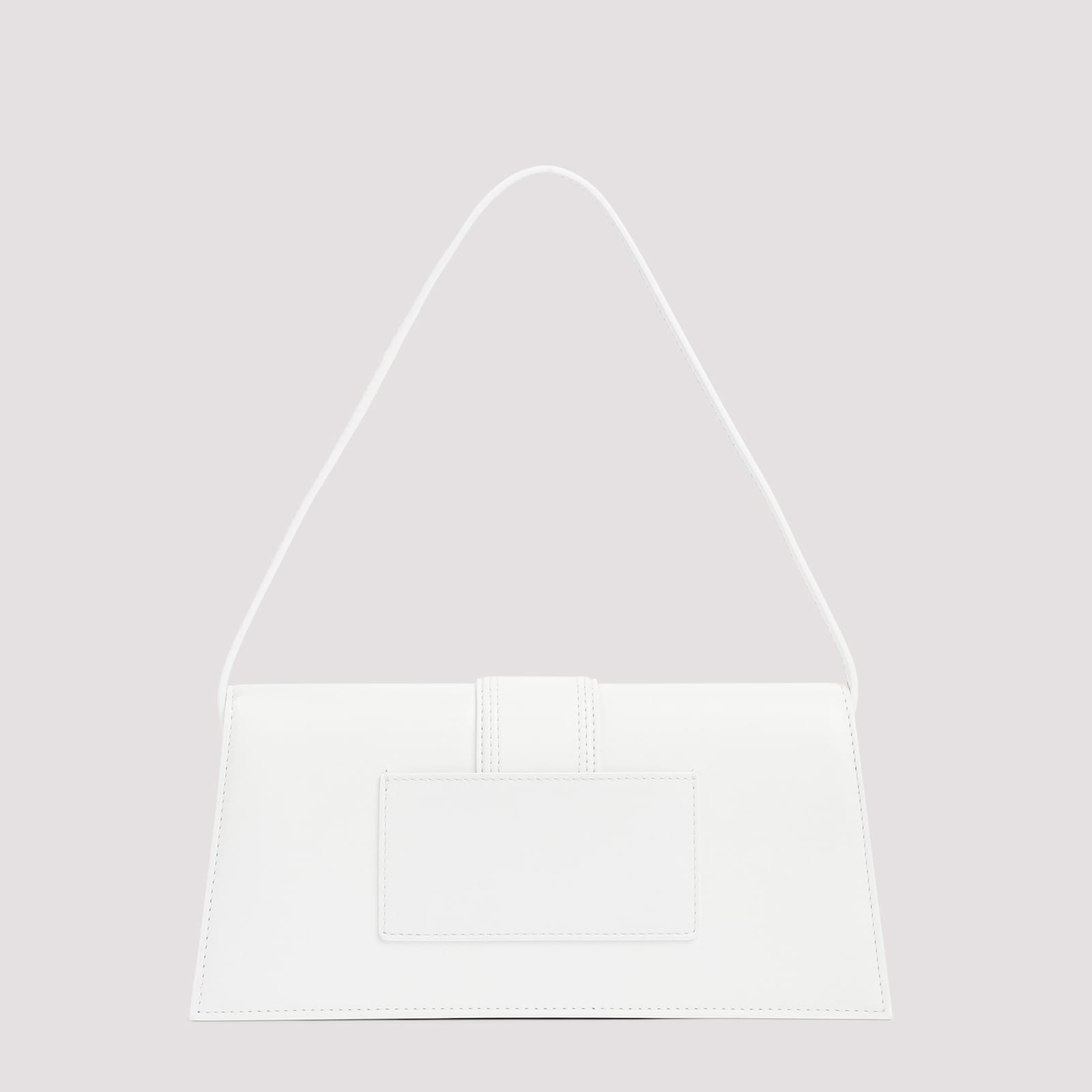 Shop Jacquemus Le Bambino Long Shoulder Bag In White