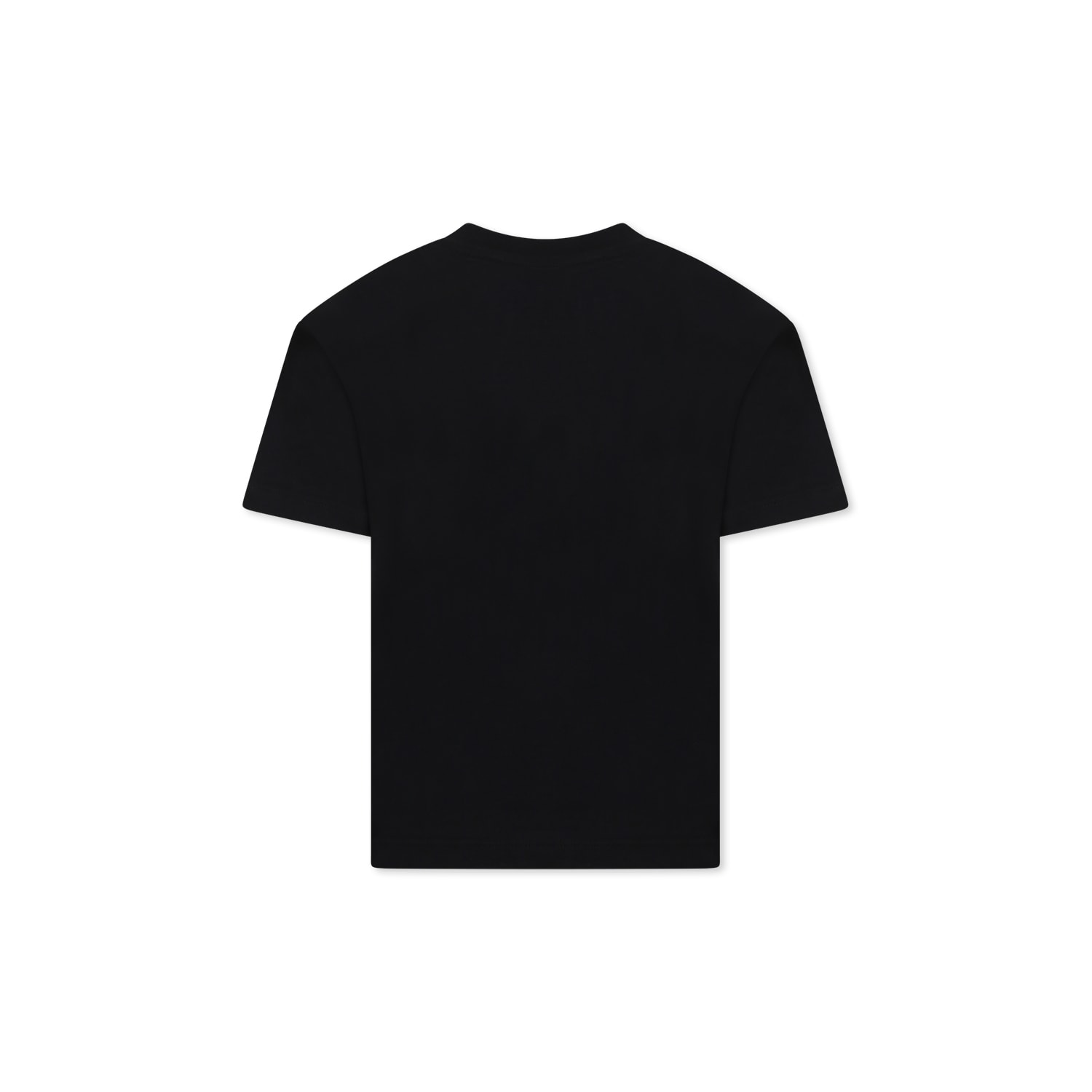 Shop Msgm Black T-shirt For Boy With Logo