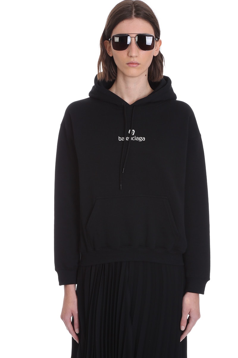 Balenciaga Sweatshirt In Black Cotton