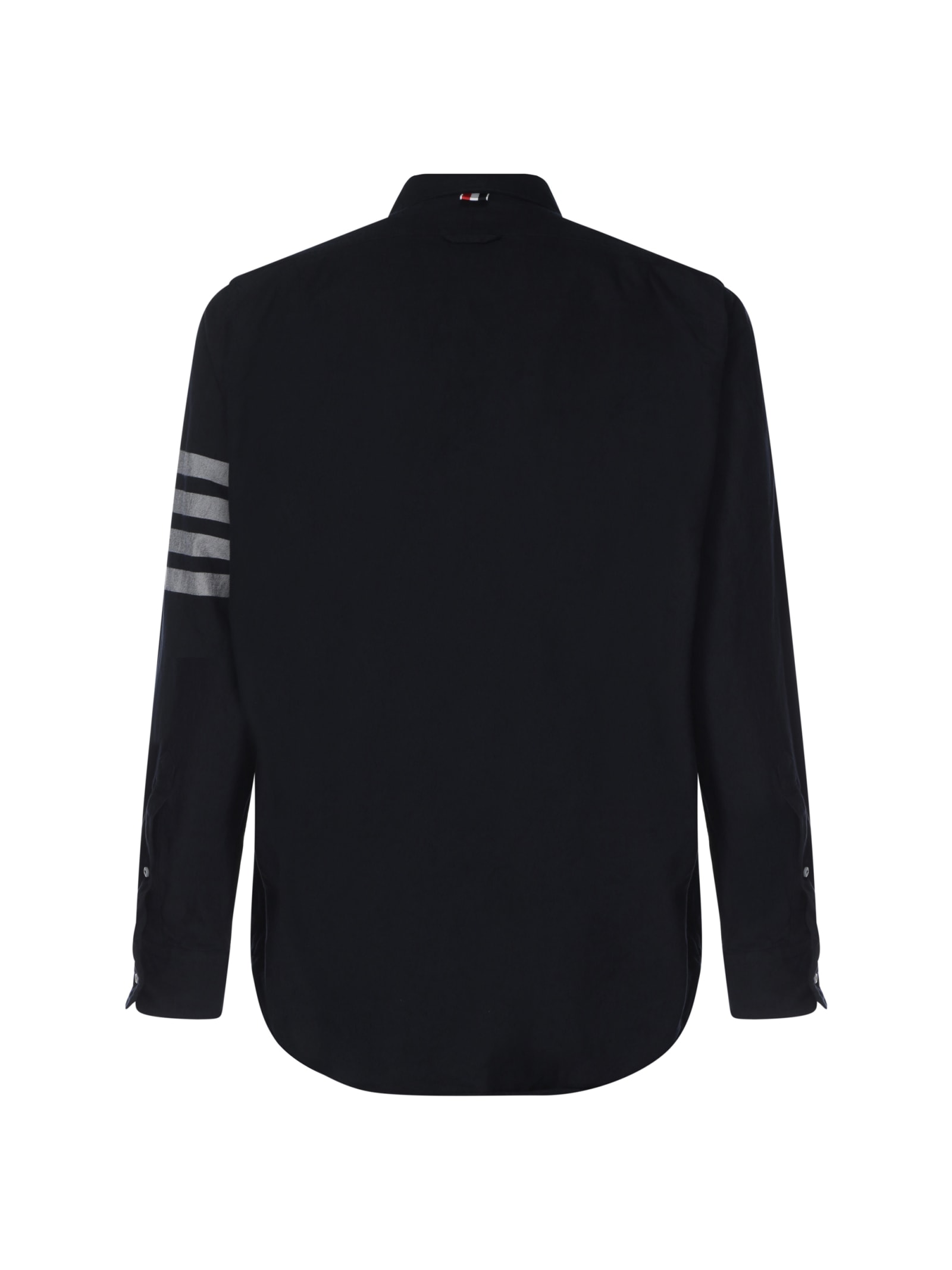 Shop Thom Browne Shirt In Navy