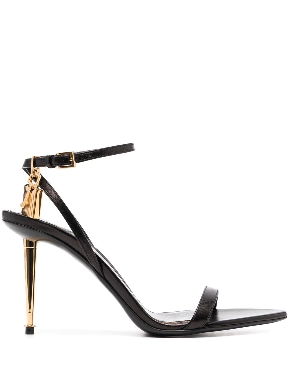 TOM FORD SHINY KID POINTY NAKED SANDAL