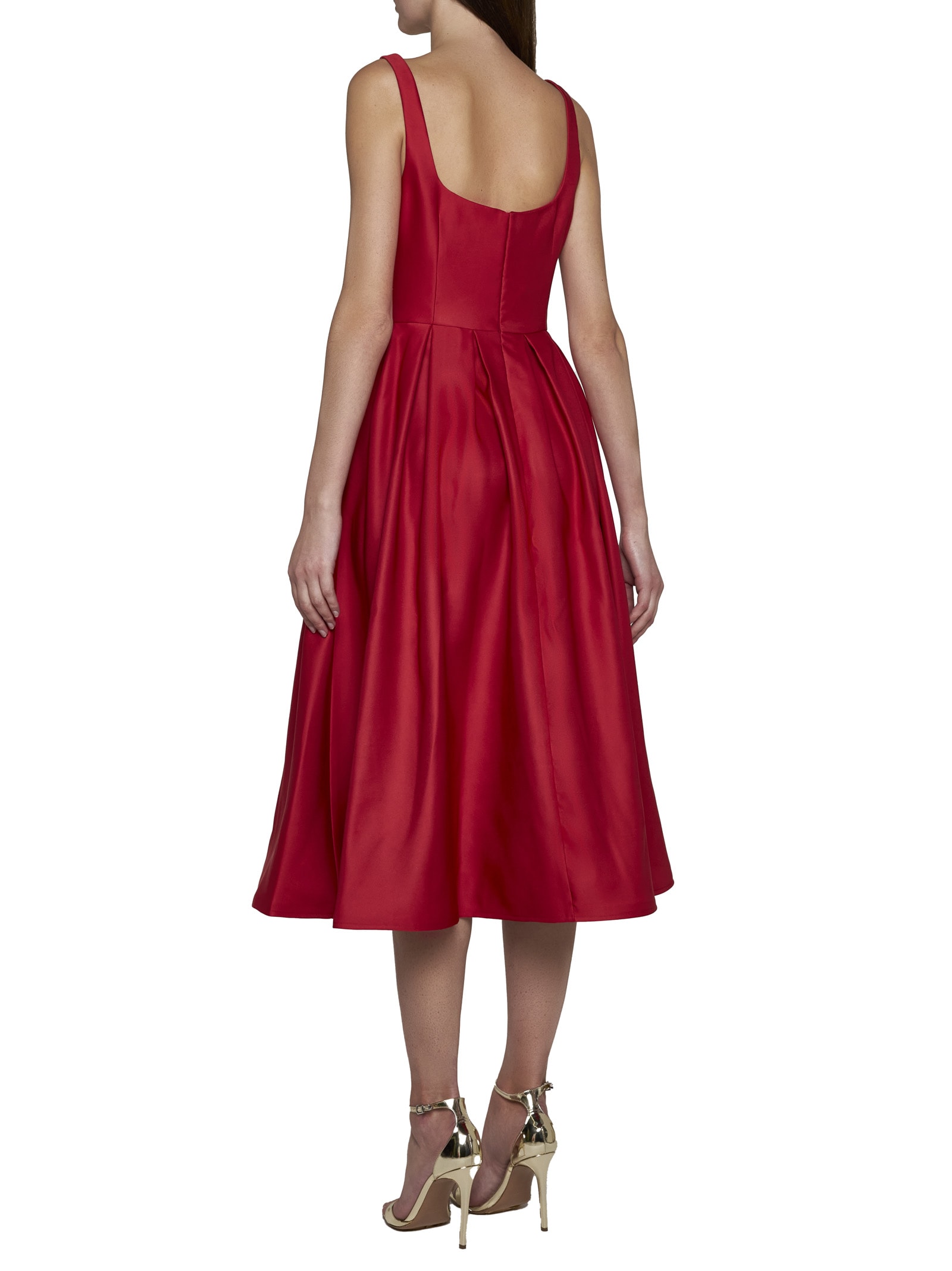 Shop Marchesa Notte Dress In Poppy