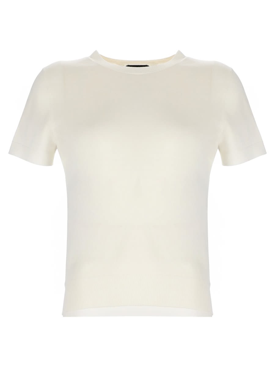 Theory Wool T-shirt In White