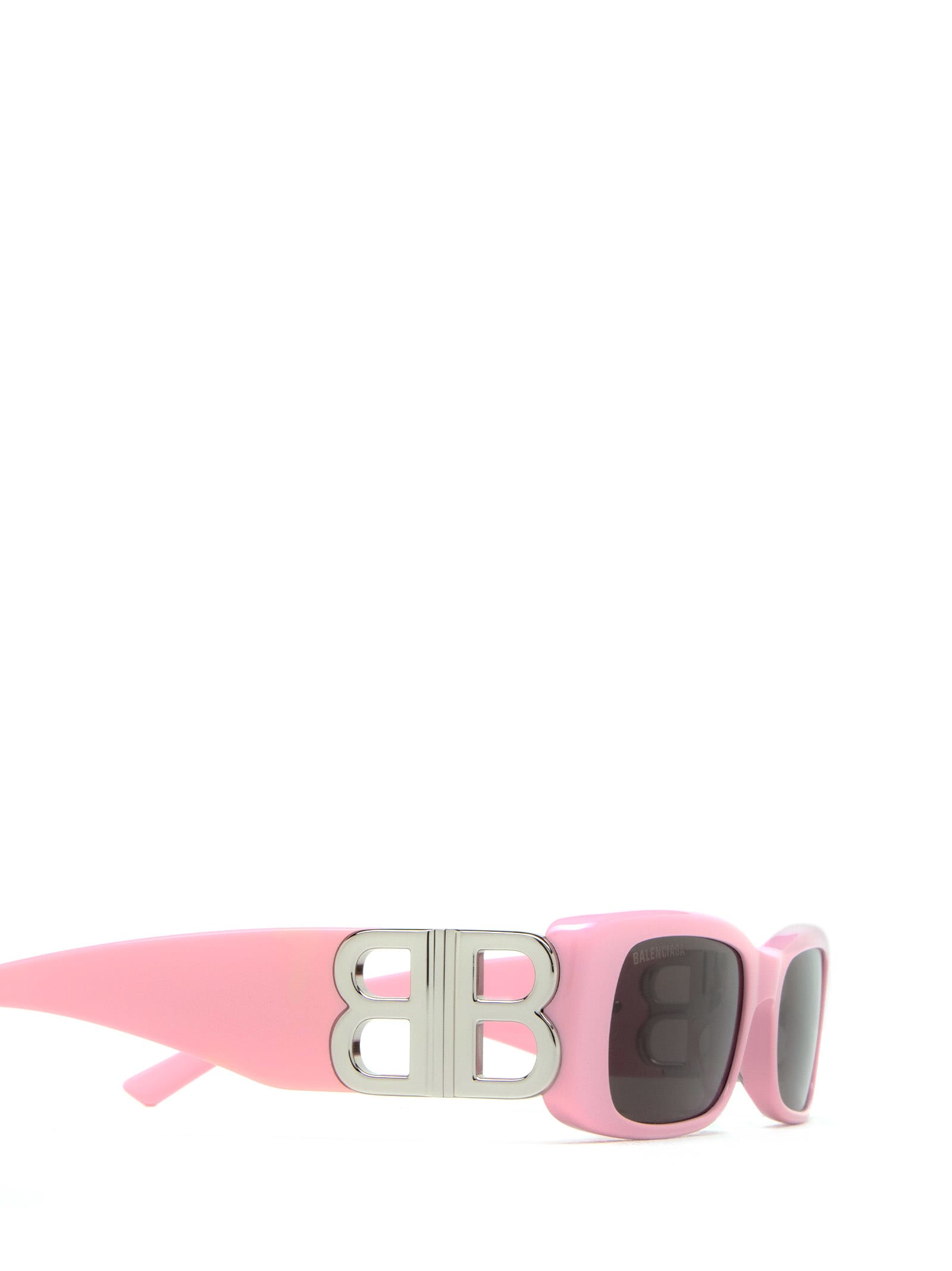 Shop Balenciaga Bb0096s Pink Sunglasses