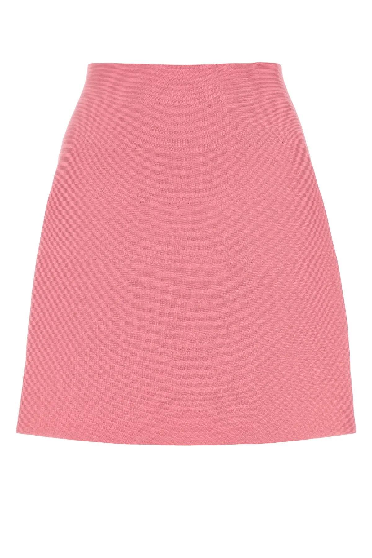Shop Jil Sander Polyester Mini Skirt In Rosa