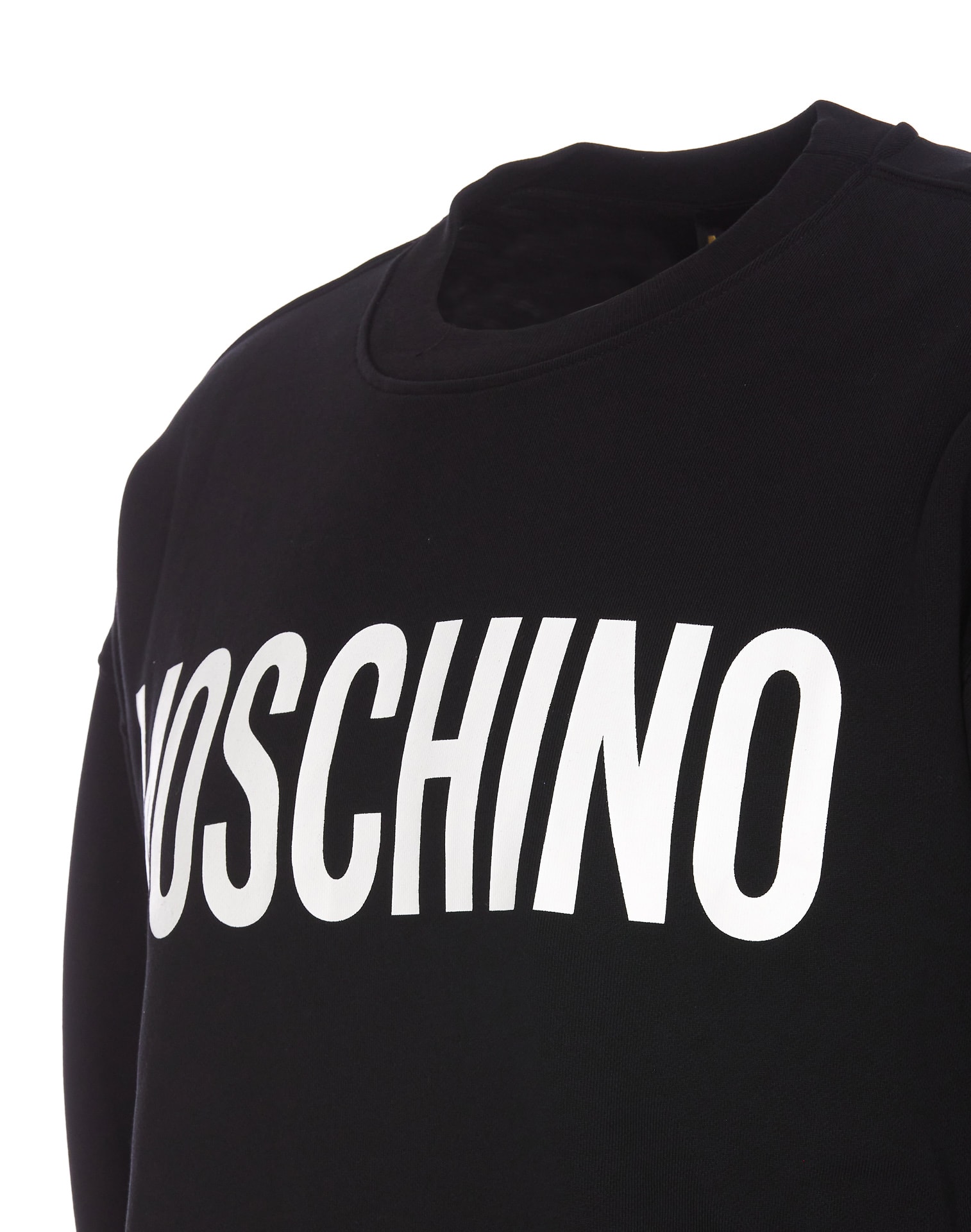 Shop Moschino Logo Sweatshirt In Black