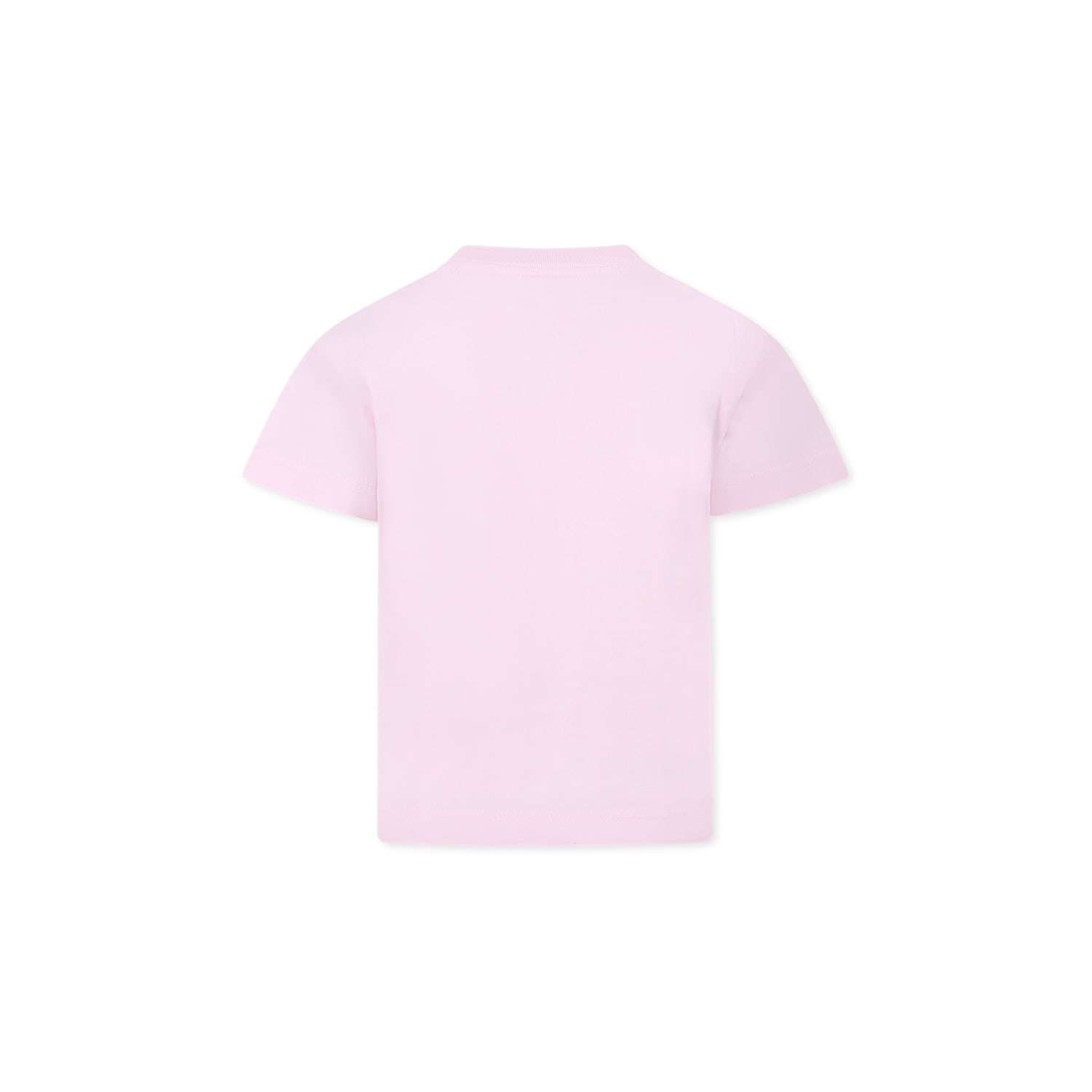 Shop Palm Angels Pink T-shirt For Girl With Bear