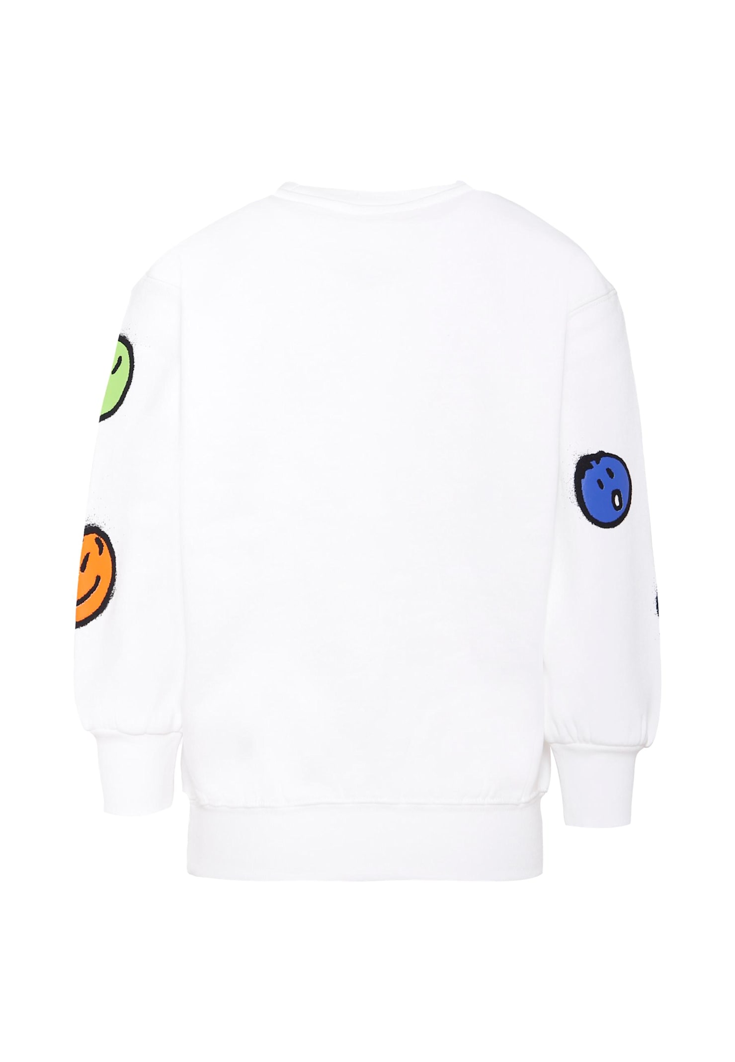 Molo Smiley-face Sweatshirt In White