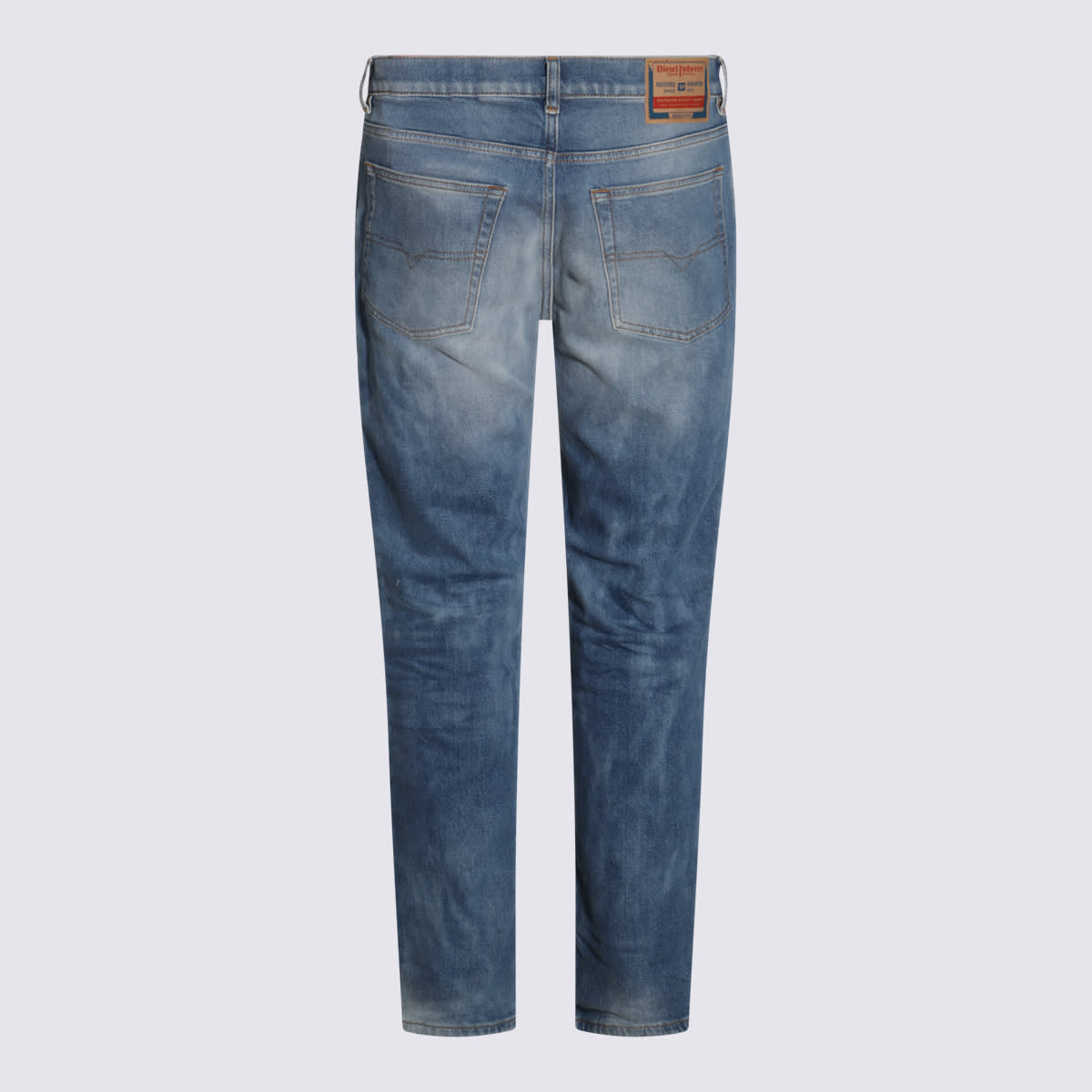 Diesel Blue Cotton Denim Jeans In Blue