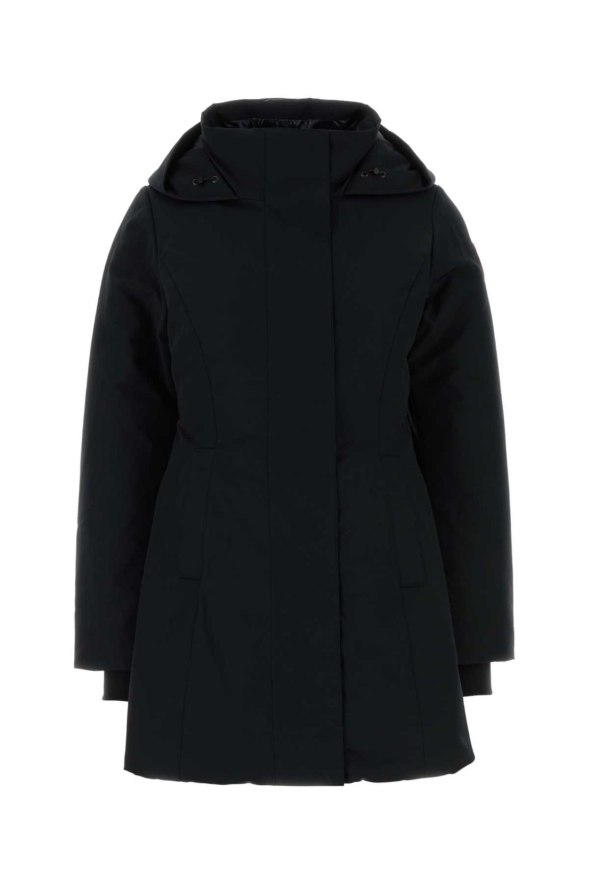 Canada Goose Black Polyester Blend Leslie Down Jacket In Black