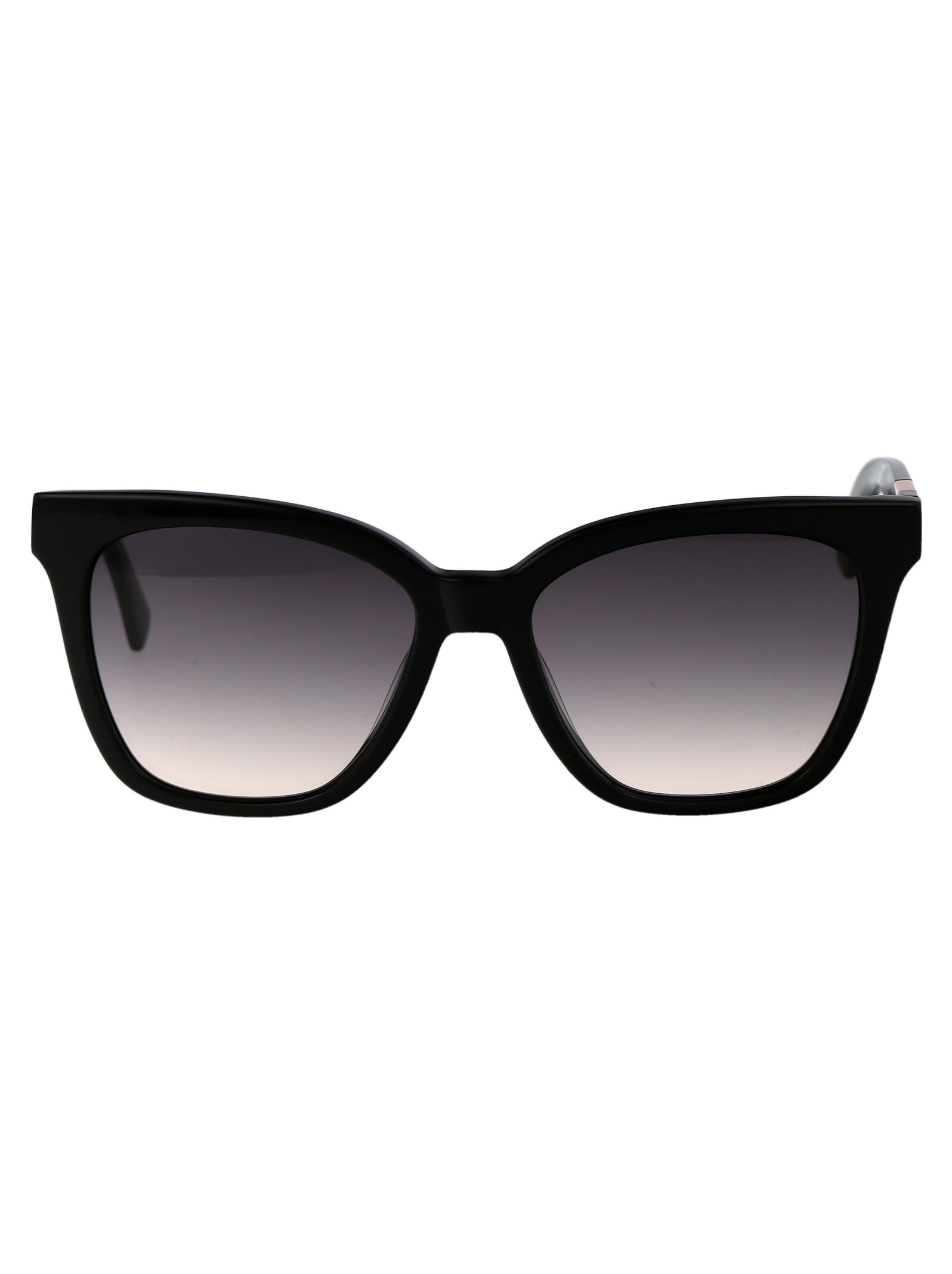 Shop Longchamp Lol696s Sunglasses In 001 Black