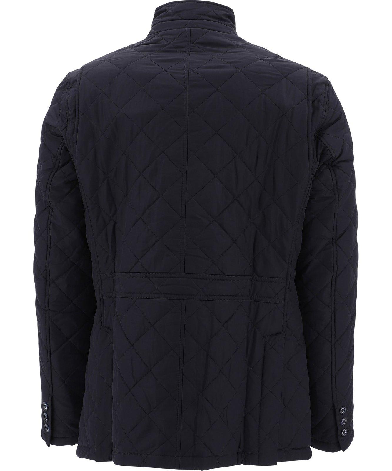 Shop Barbour Lutz Quilted Jacket In Blue