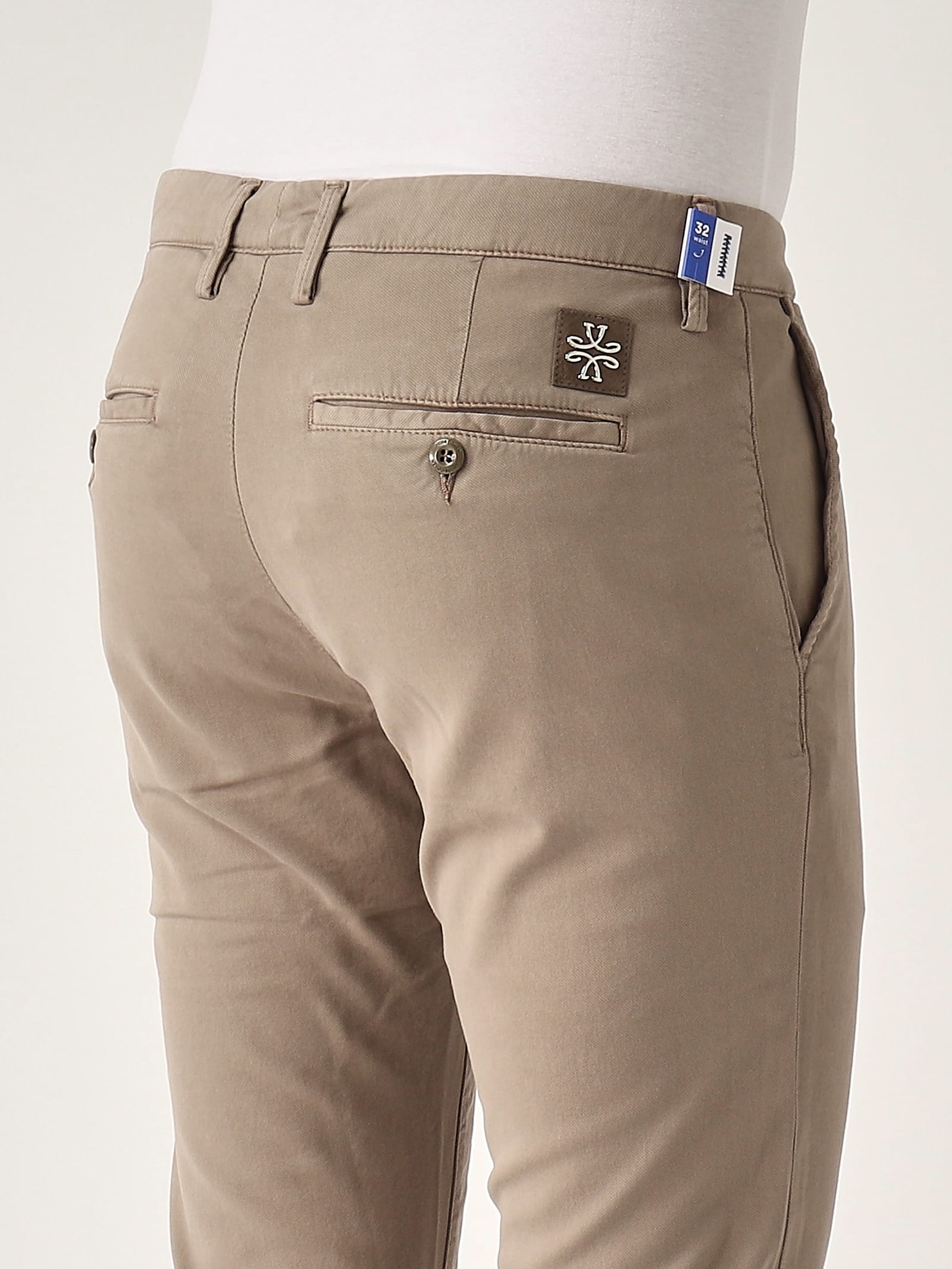Jacob Cohen Ben Slim-fit Gabardina Stretch Trousers In Brown